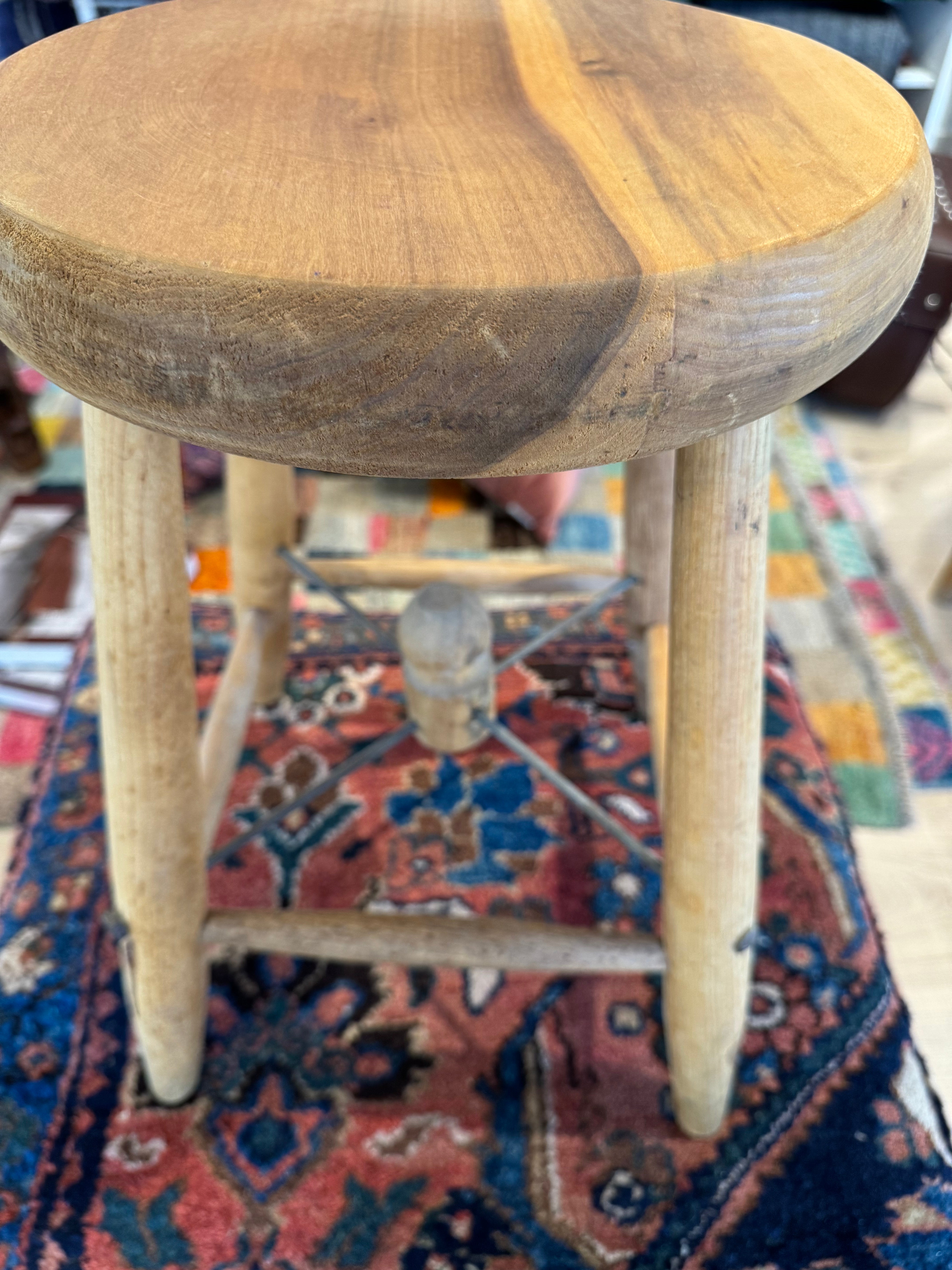 MCM Munising Stool w/electrician hat rack