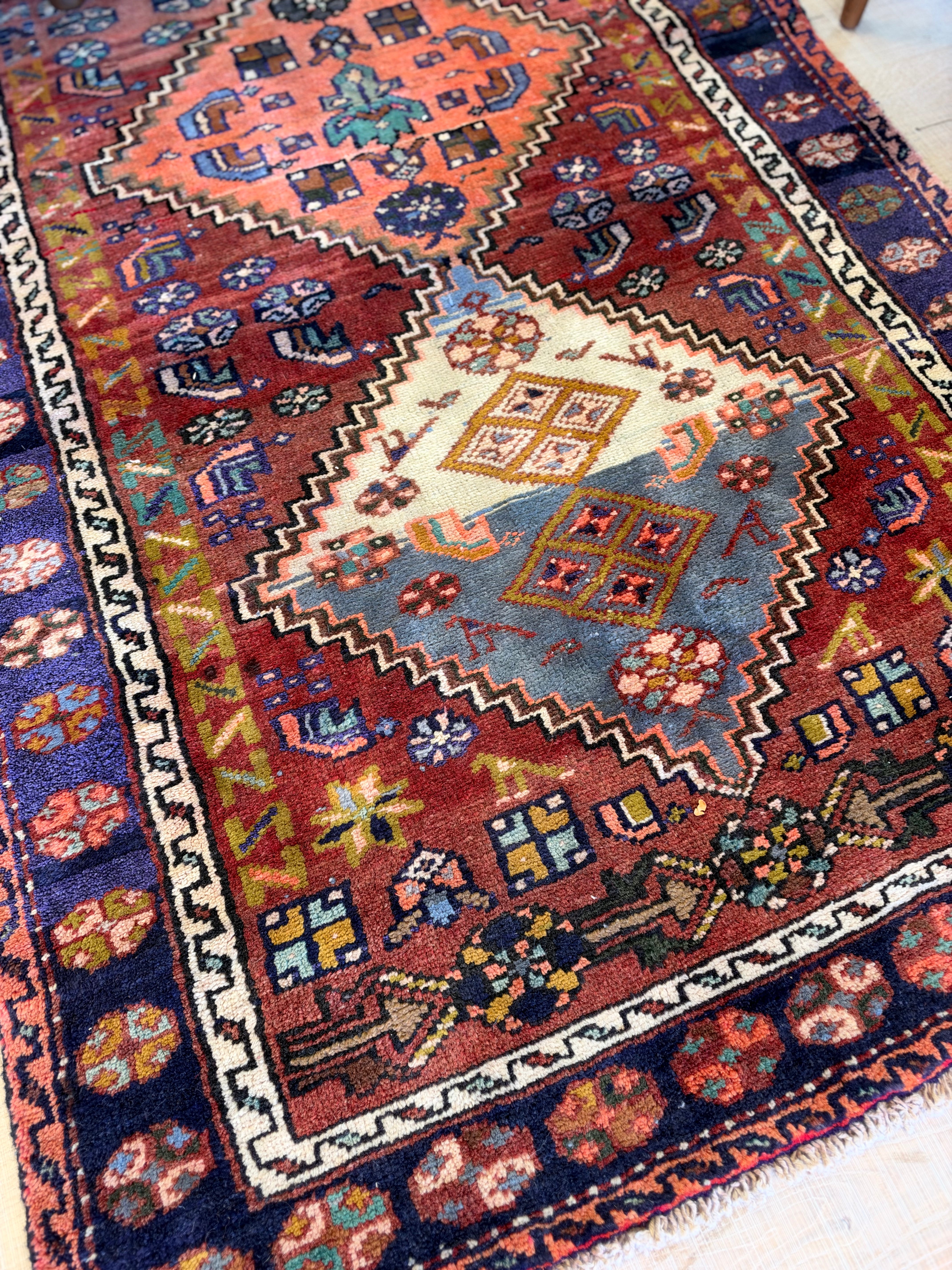 Vintage Turkish Rug 37 1/2" x 76"