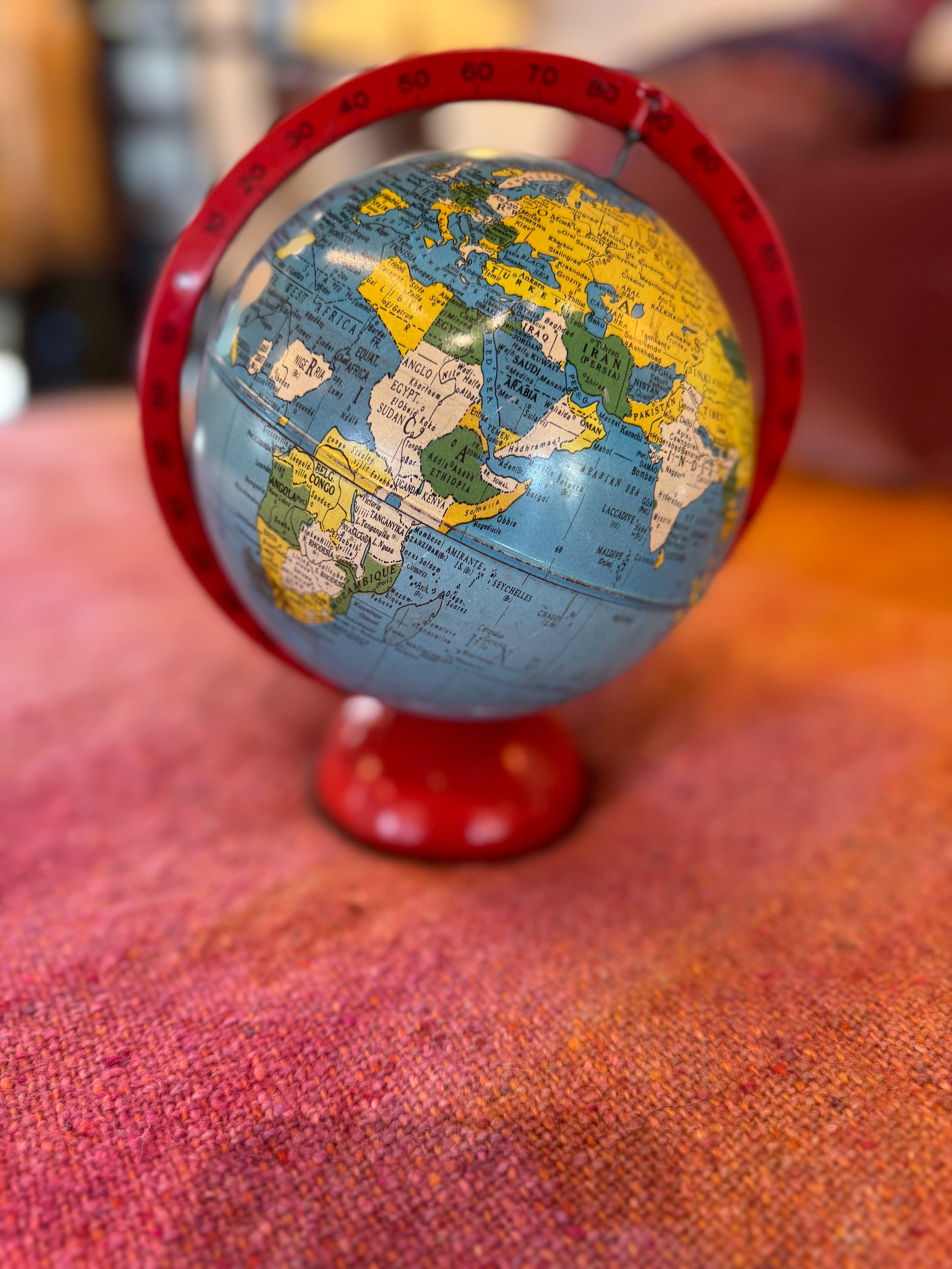 Vintage Tin Globe