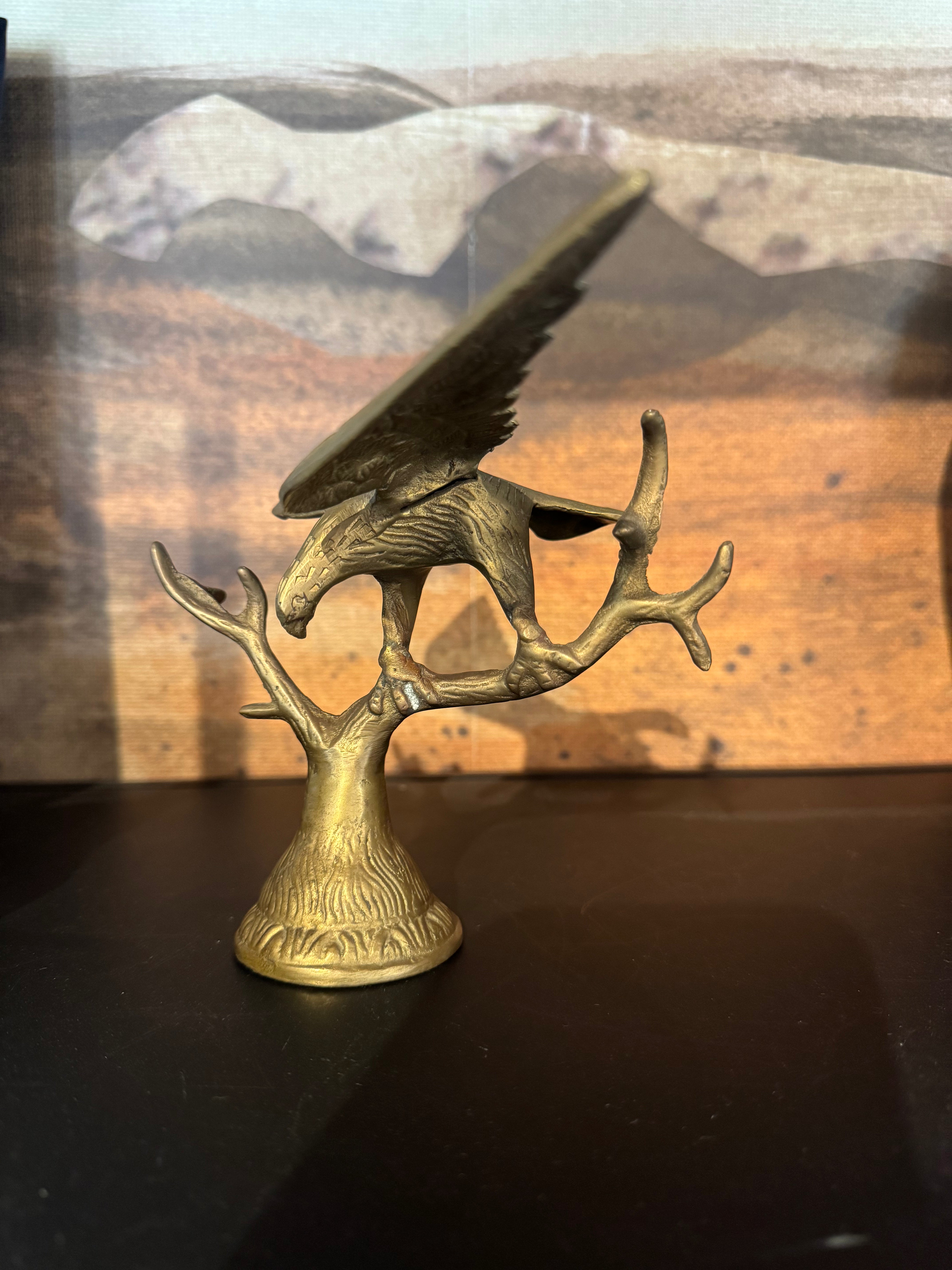 Brass Bird Sculpture