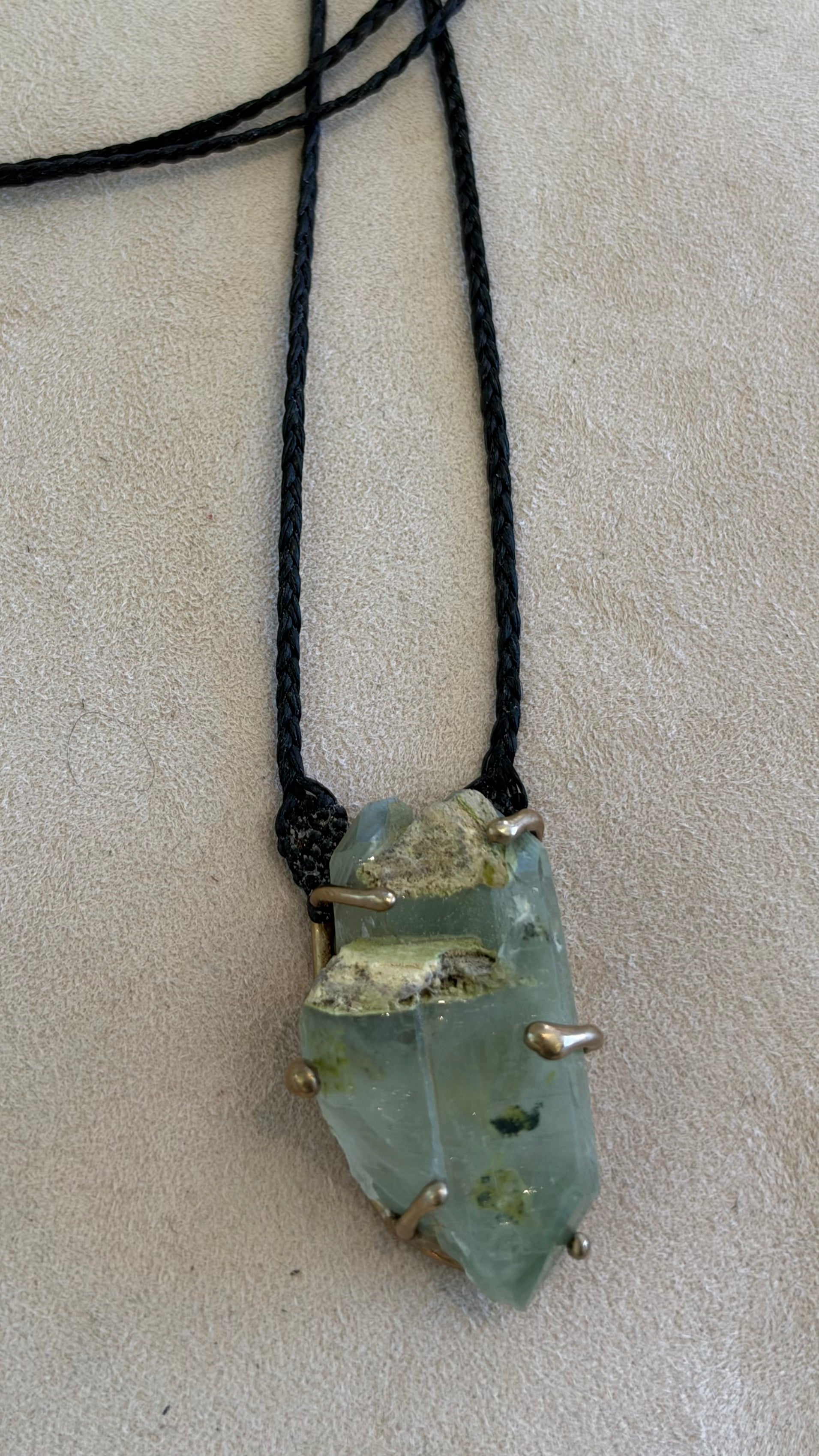 Double Terminated Dream Quartz Necklace by Carina Schott