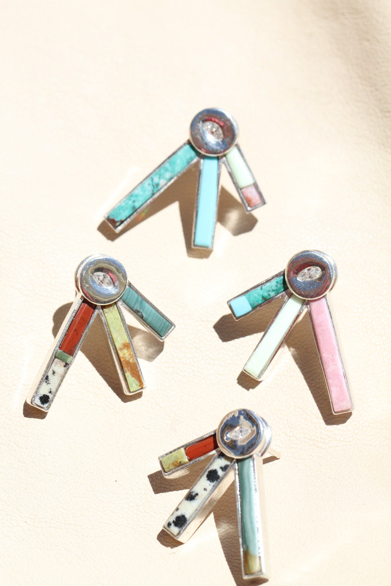 Line of Sun Turquoise Earrings by Avery Lee Design