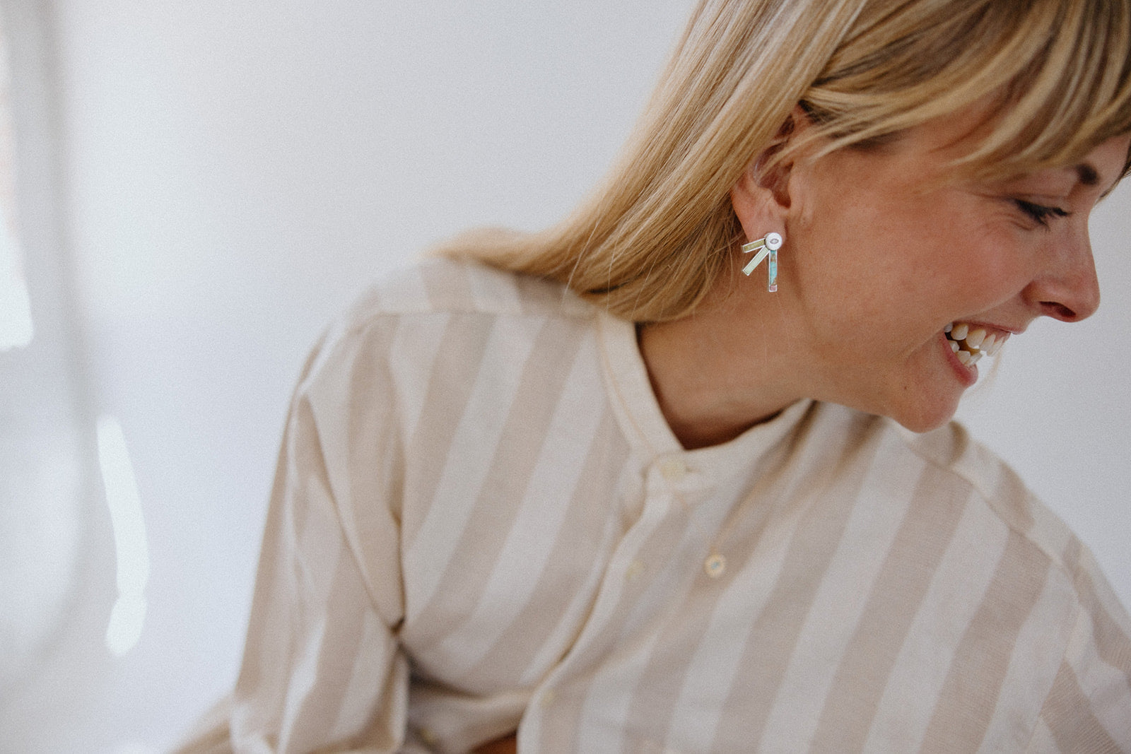 Line of Sun Turquoise Earrings by Avery Lee Design