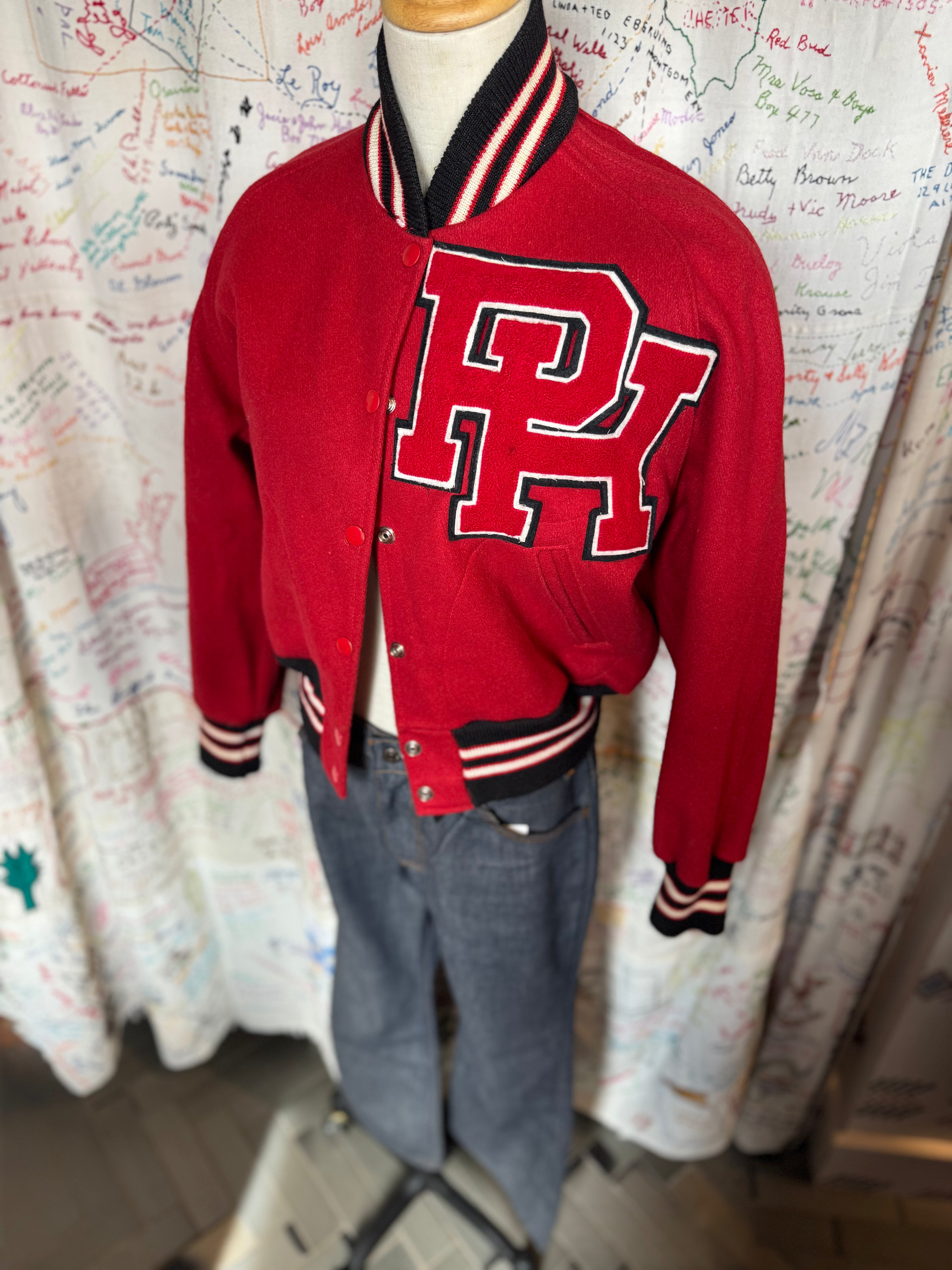 70's Cropped RH Letterman’s Jacket