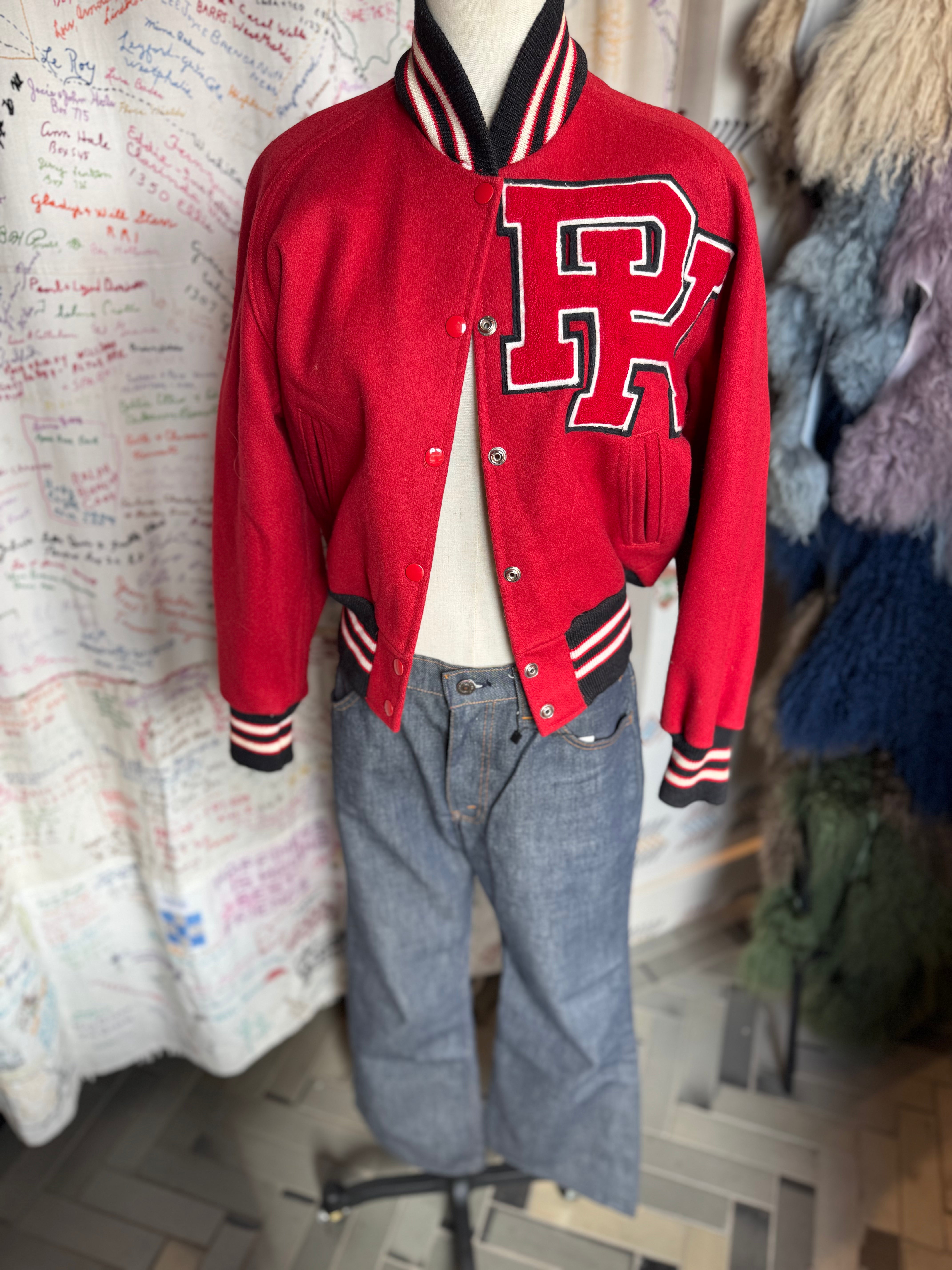 70's Cropped RH Letterman’s Jacket