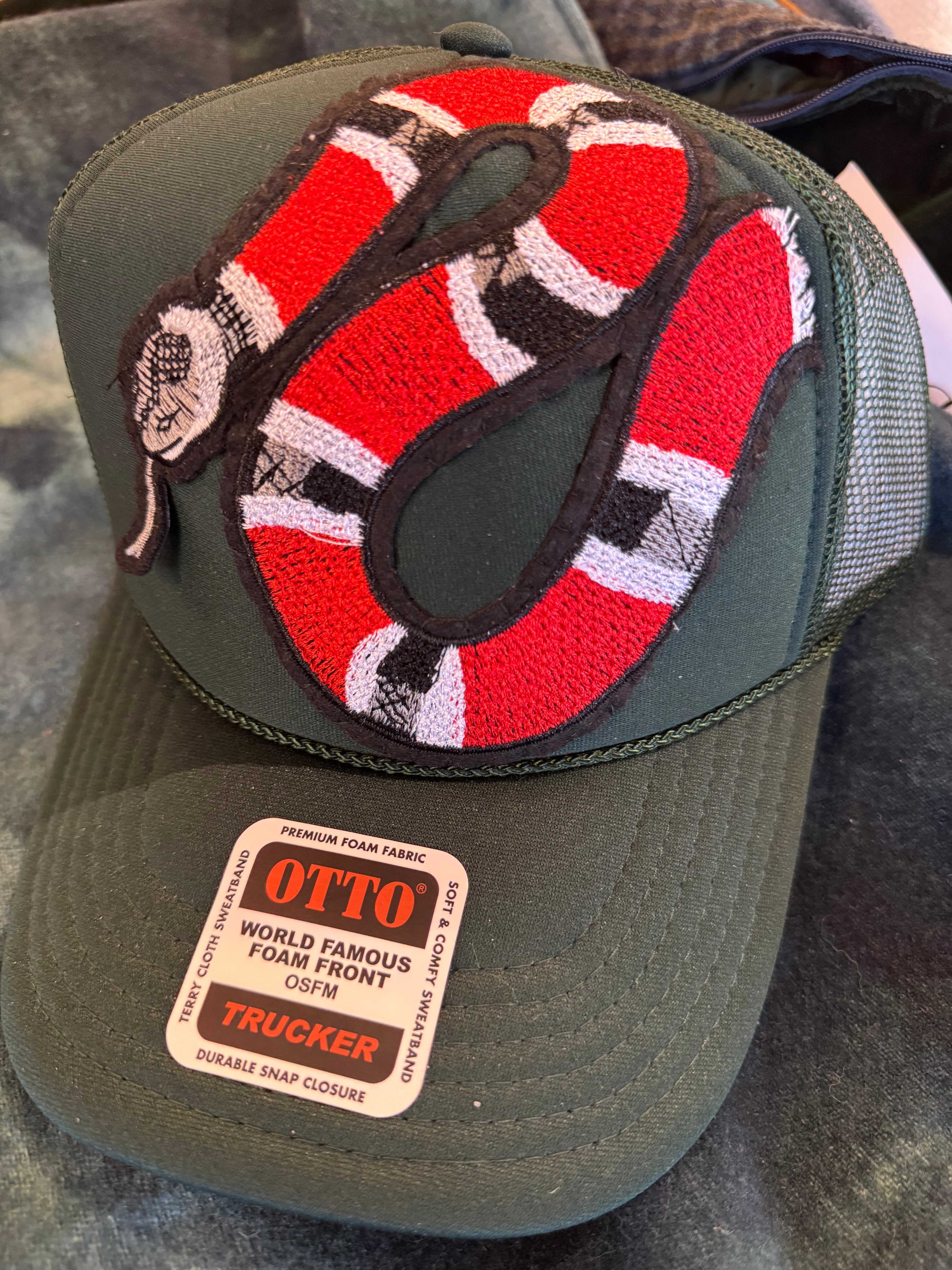 Custom Trucker Hat by Low Rider "Rattle Head"