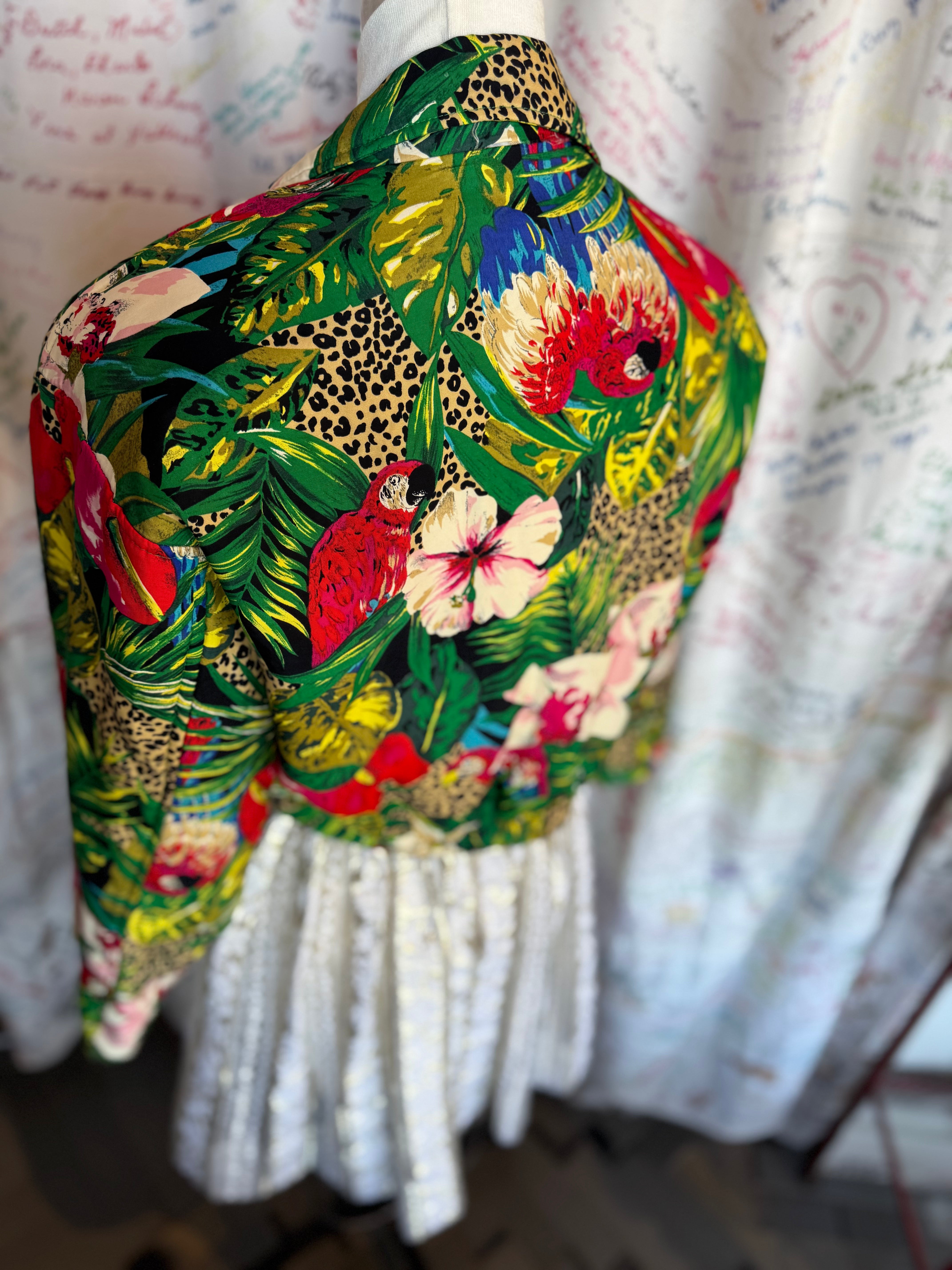 Jungle Print Bolero Jacket by Carol Anderson Collection