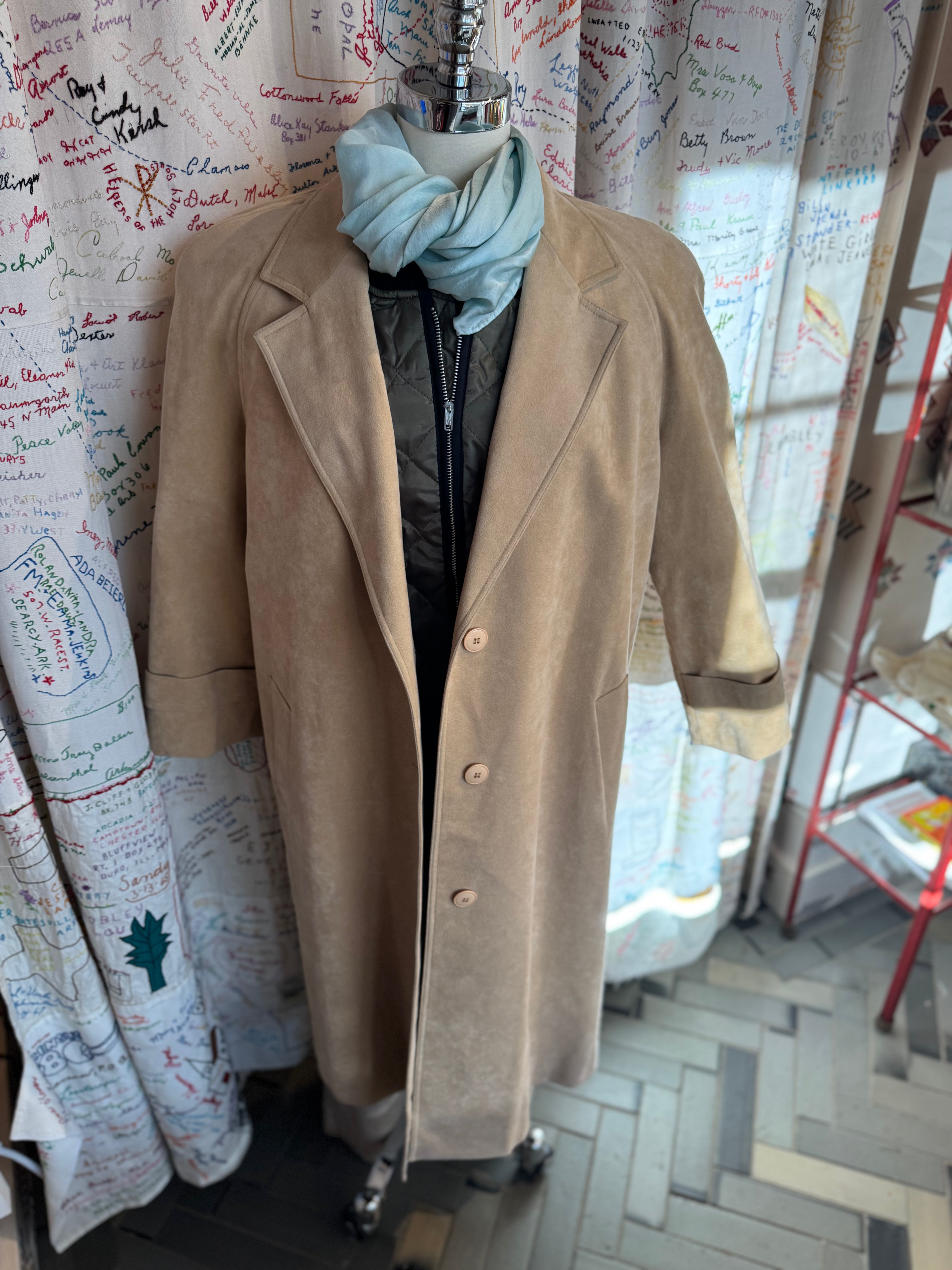 esc. Ultra Suede Trench