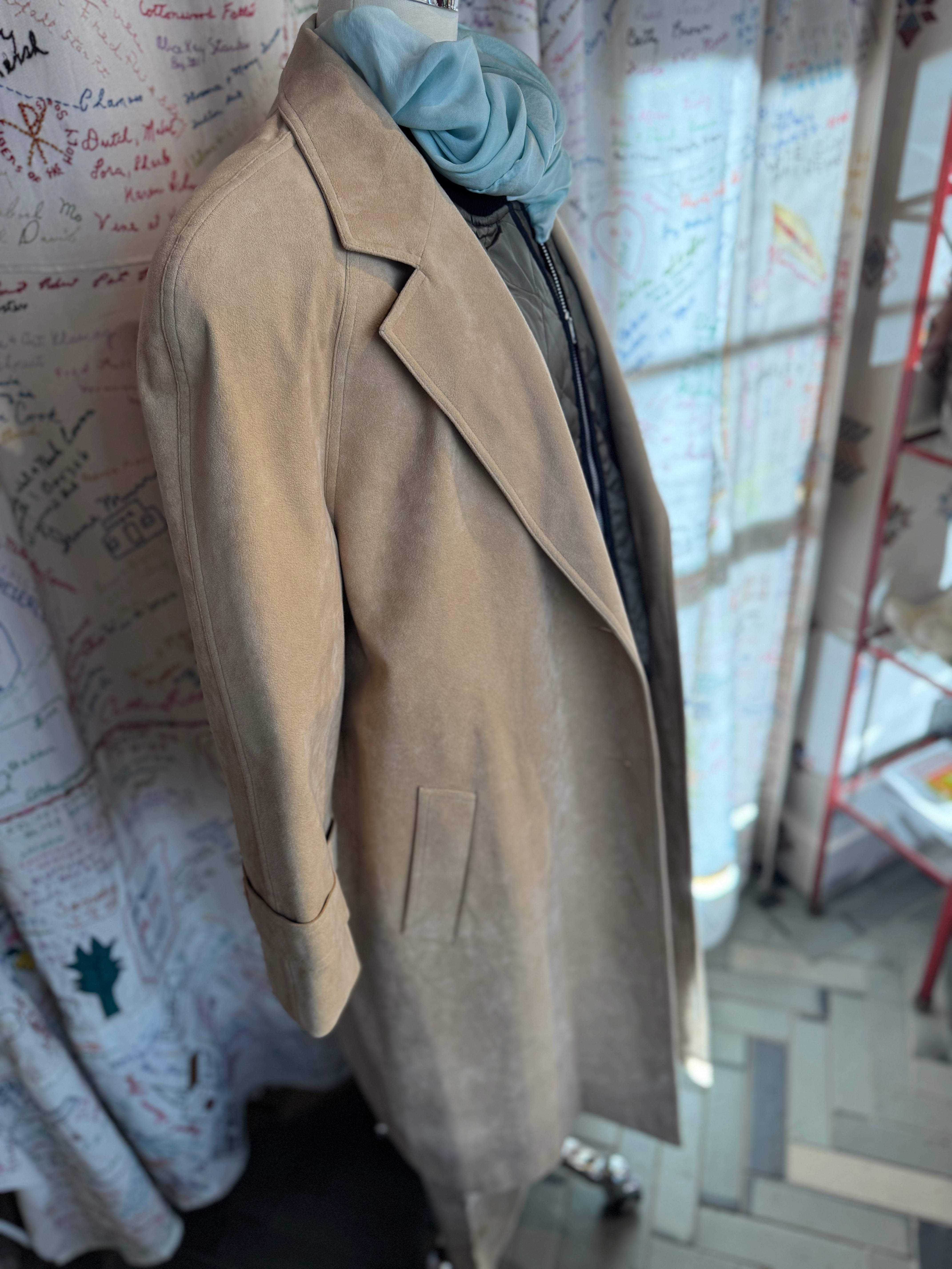 esc. Ultra Suede Trench