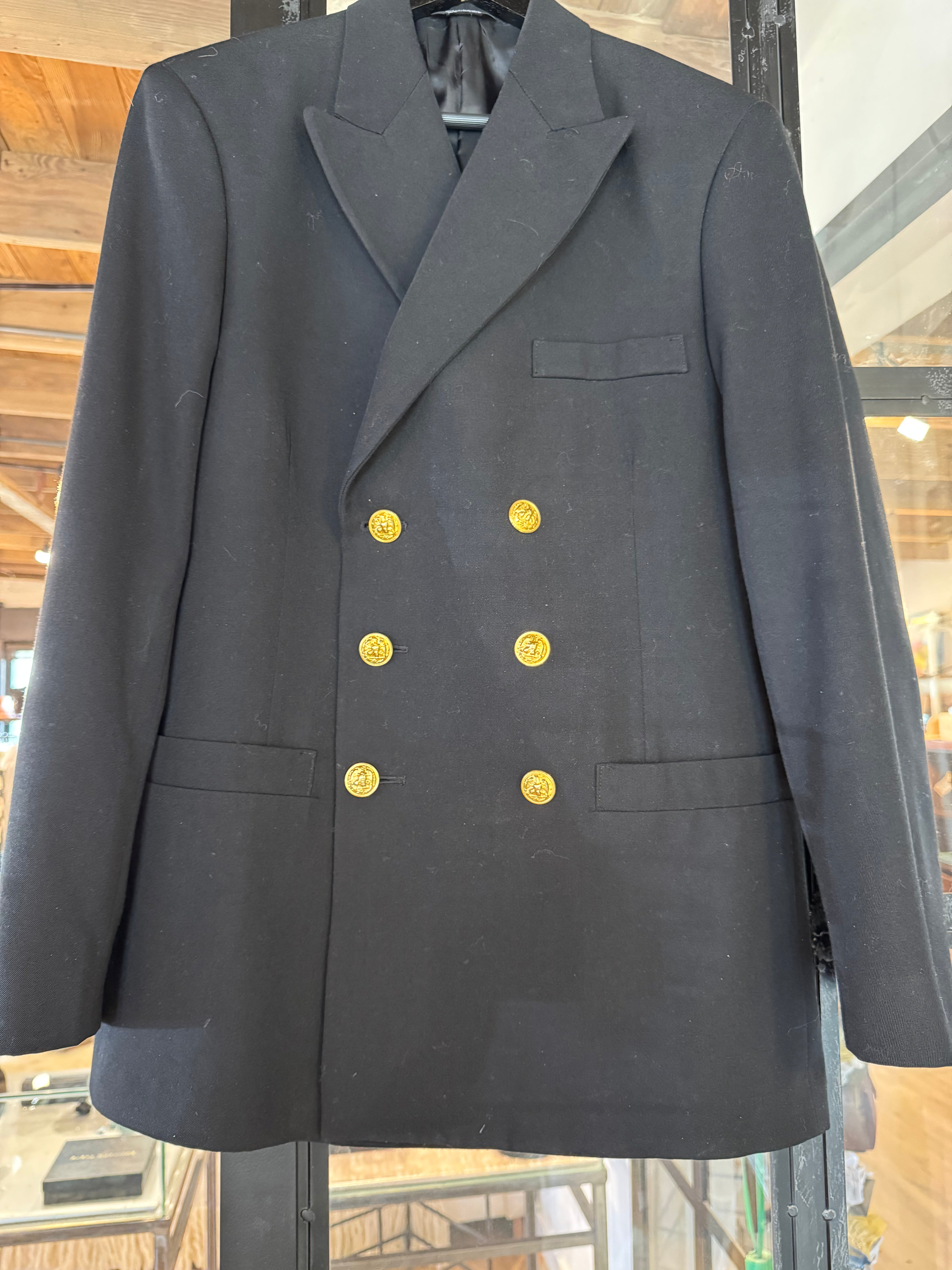 esc.  Vintage Naval Double Breasted Wool Blazer
