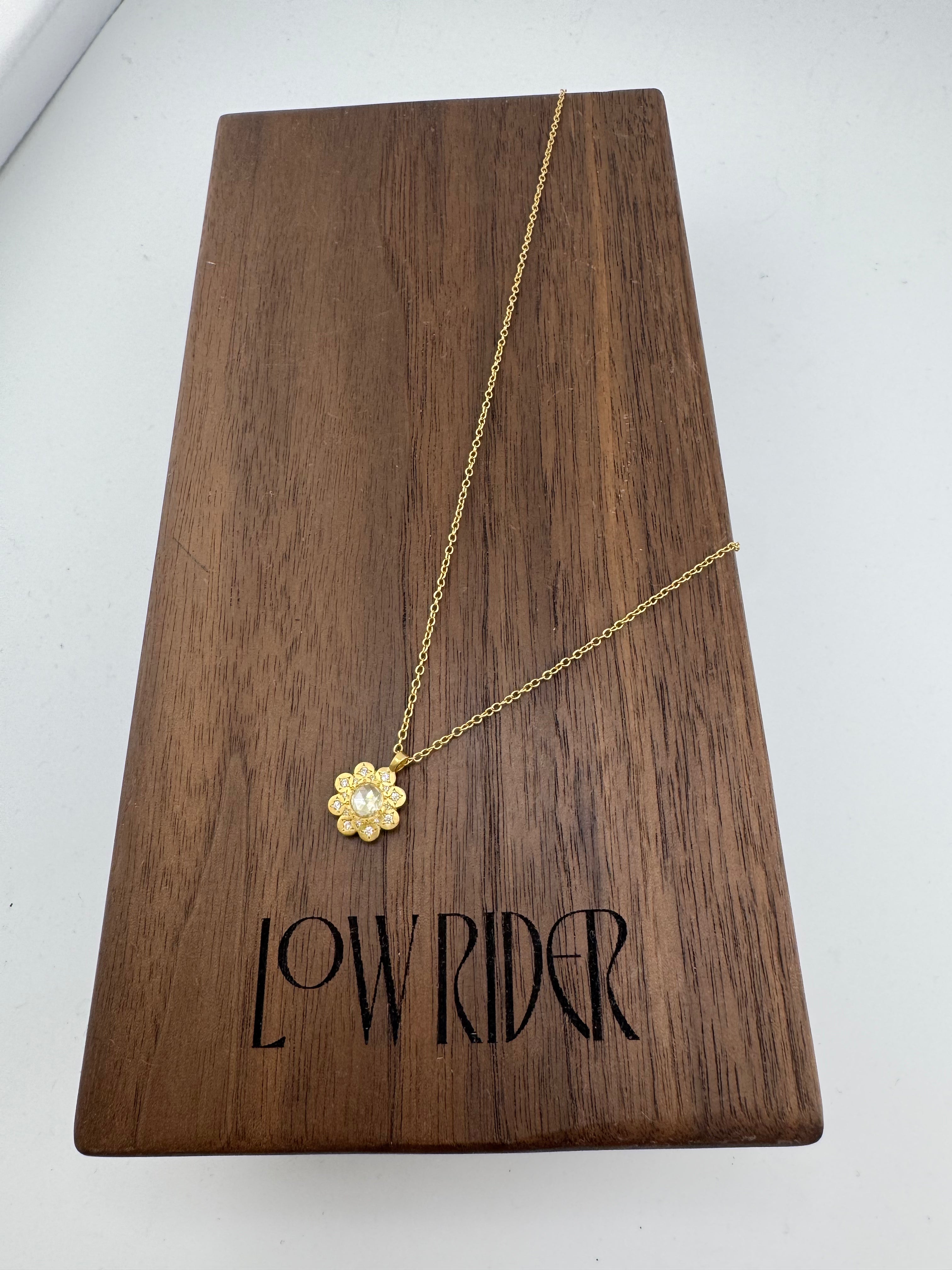 Moonflower Diamond Necklace by Adel Chefridi