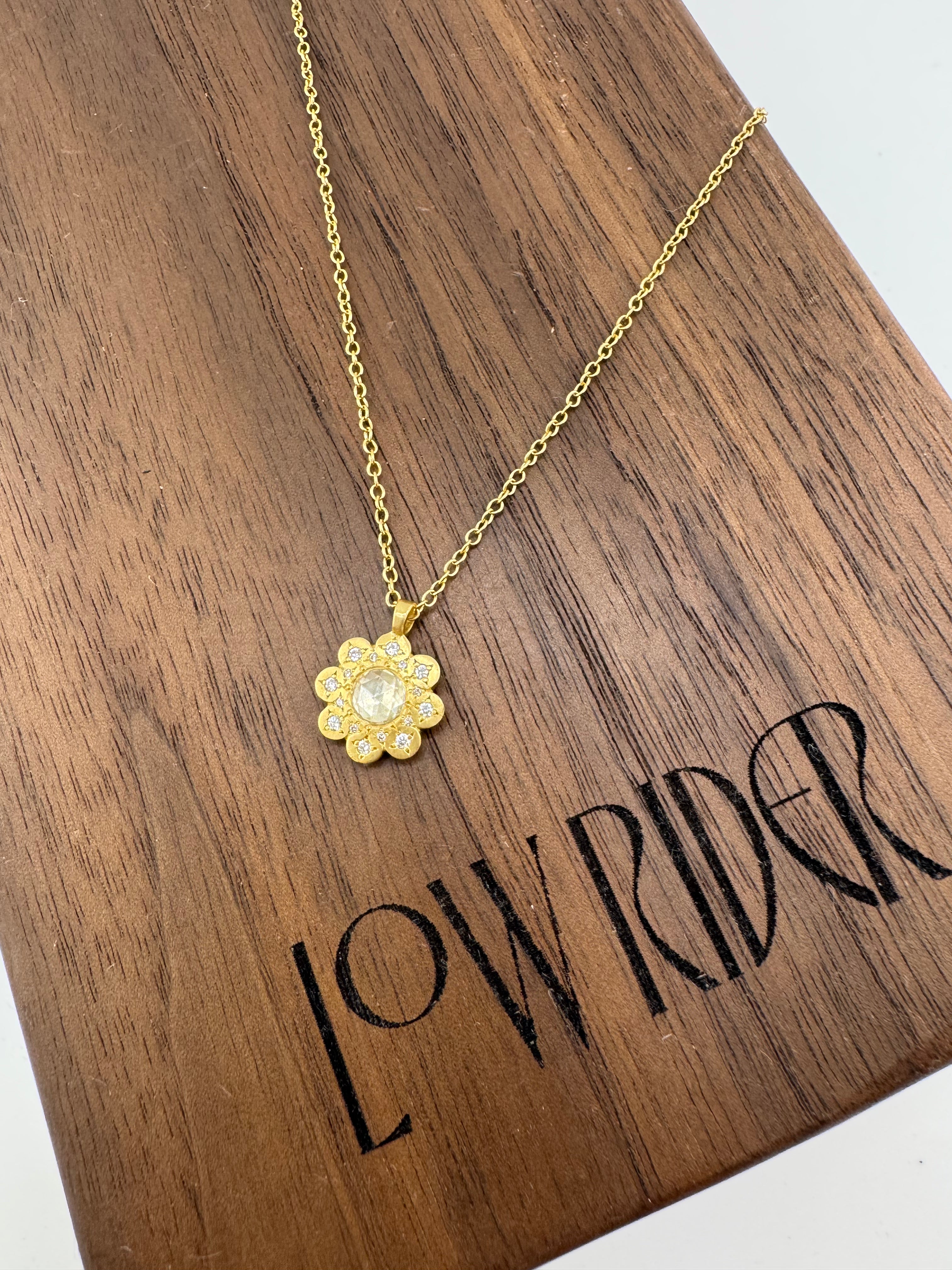 Moonflower Diamond Necklace by Adel Chefridi