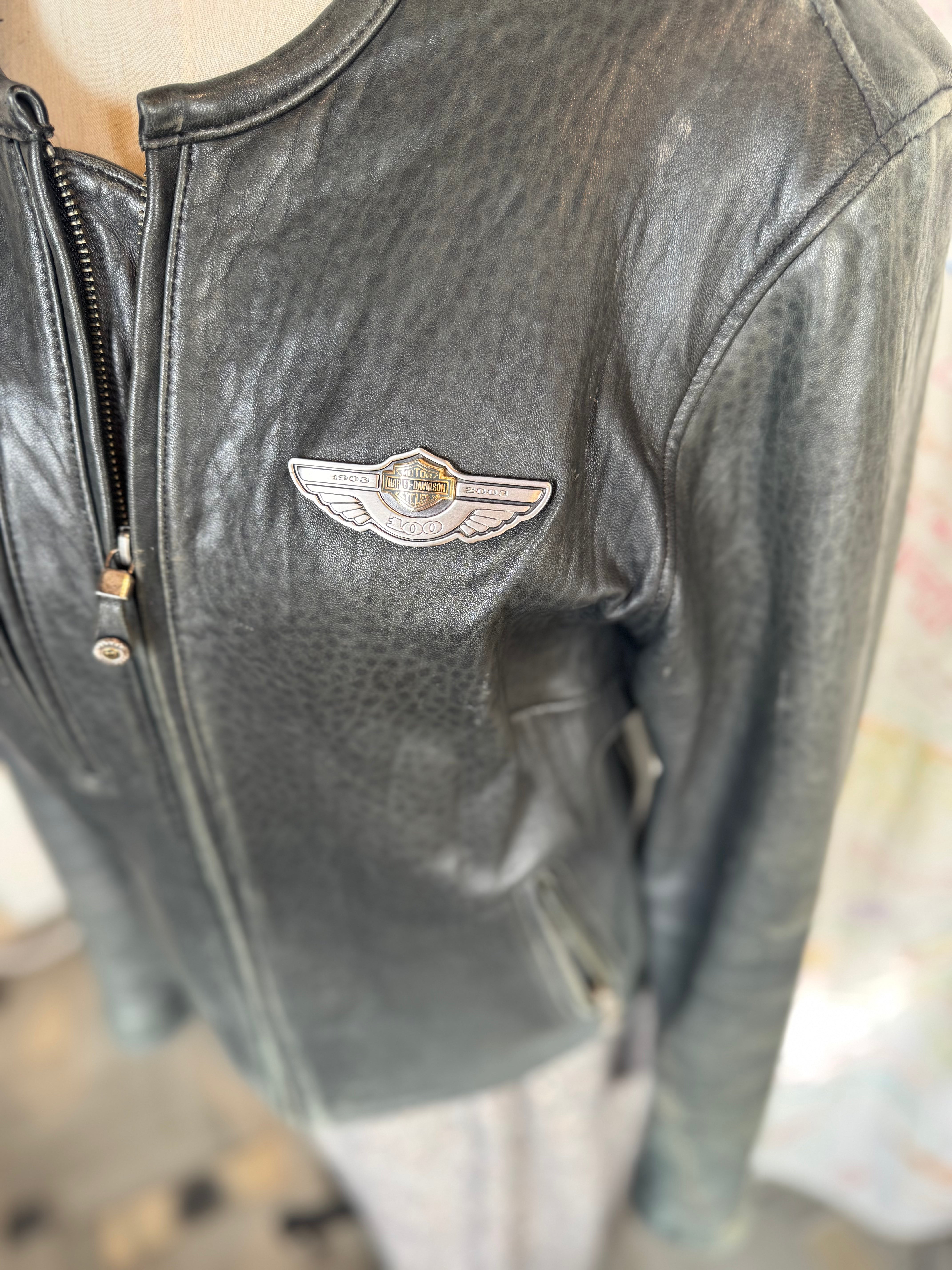 Harley Davidson 100 year Commemorative Leather Jacket