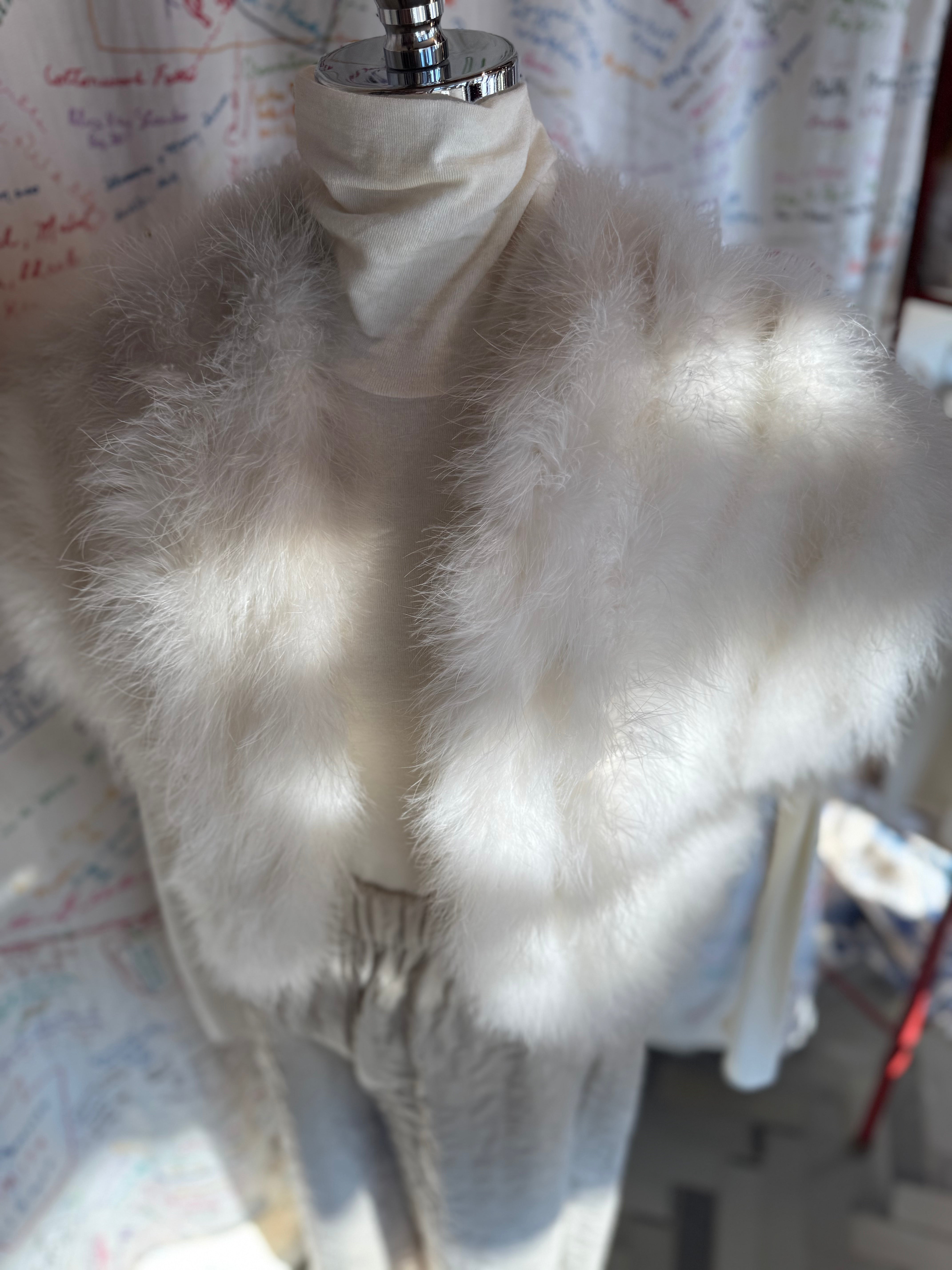 esc. Marabou Feather Bolero Jacket 70's