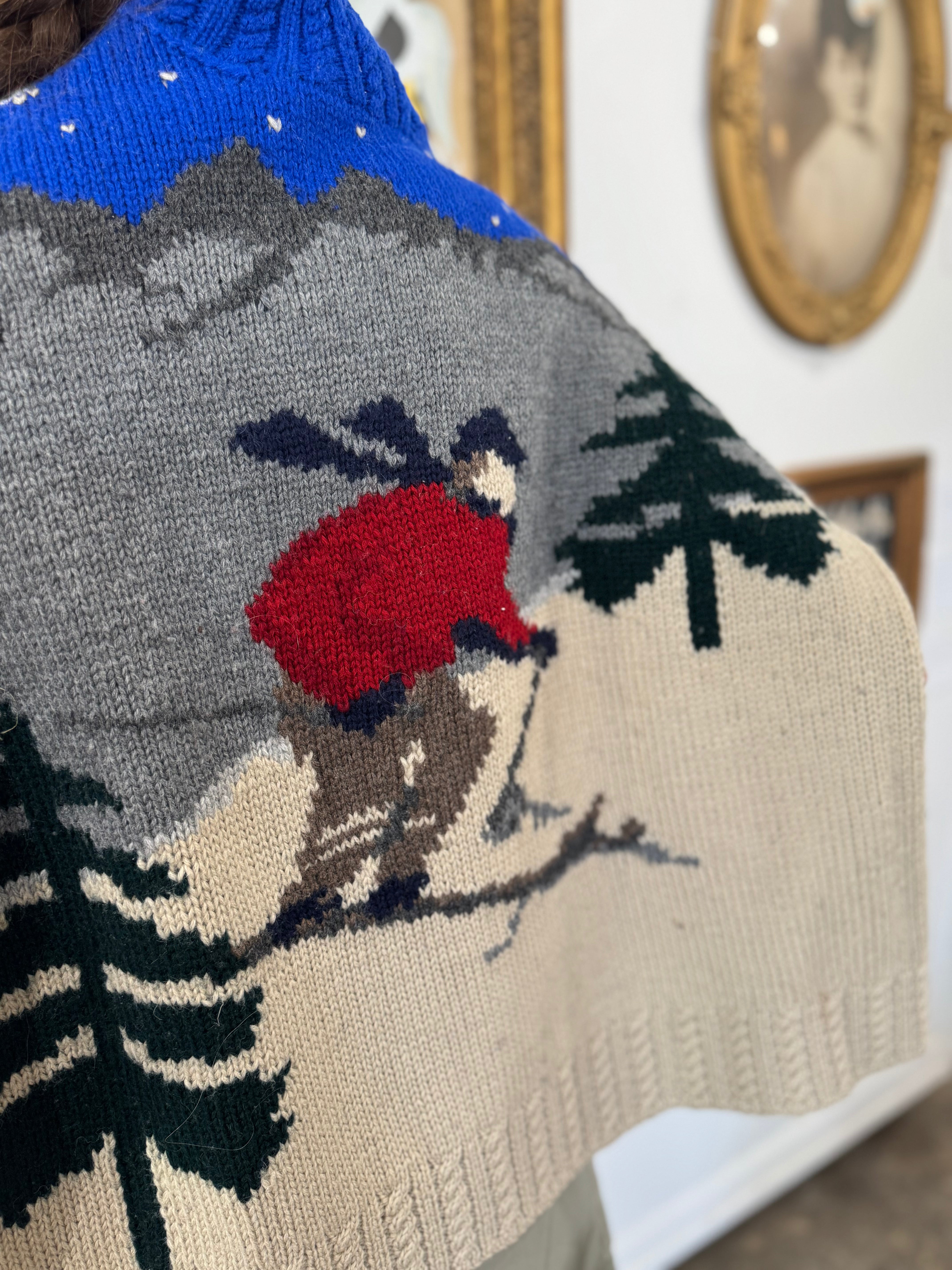 Ralph Lauren Hand Knit Downhill Skier Sweater
