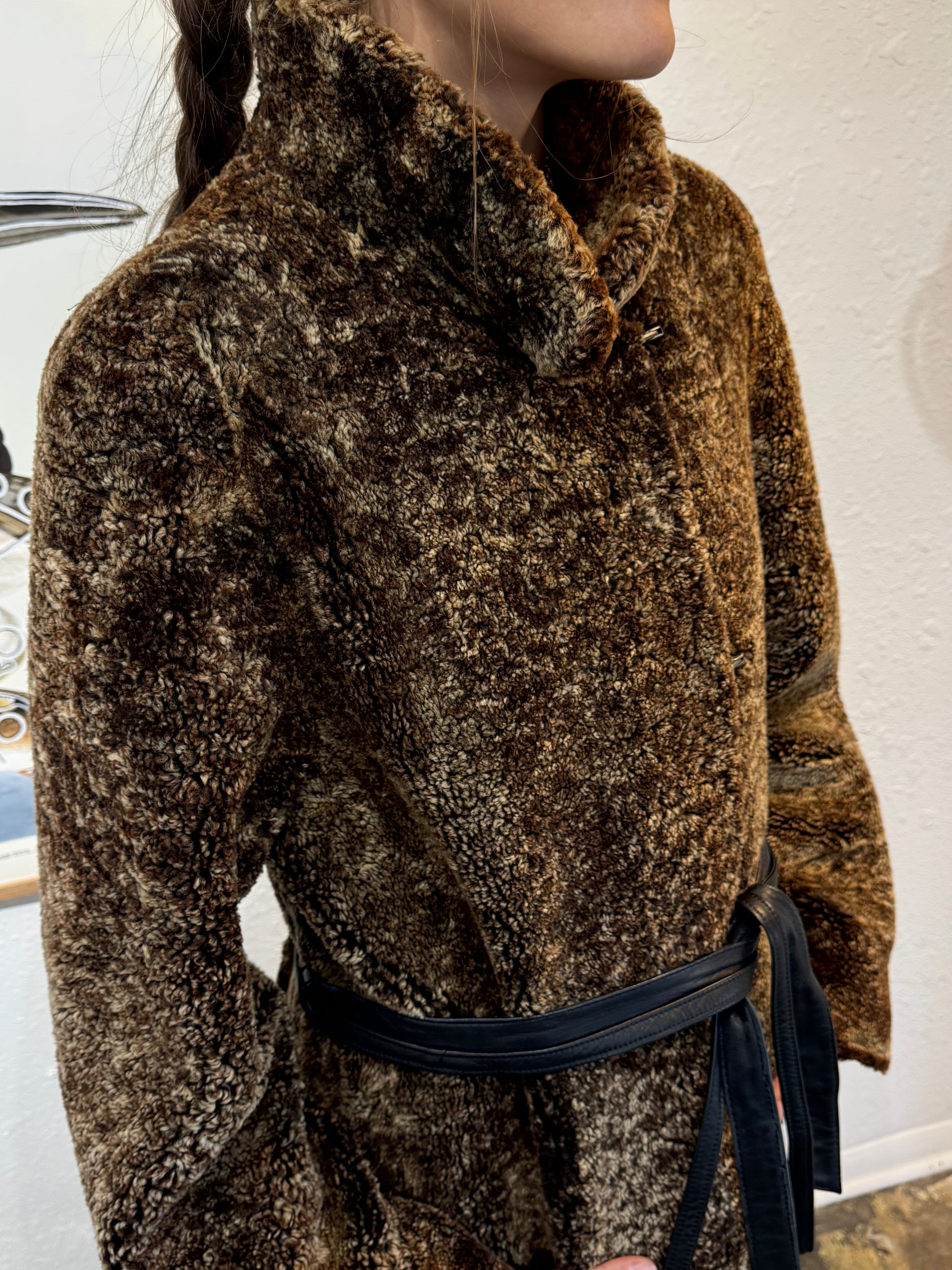 Full Length Shearling Coat