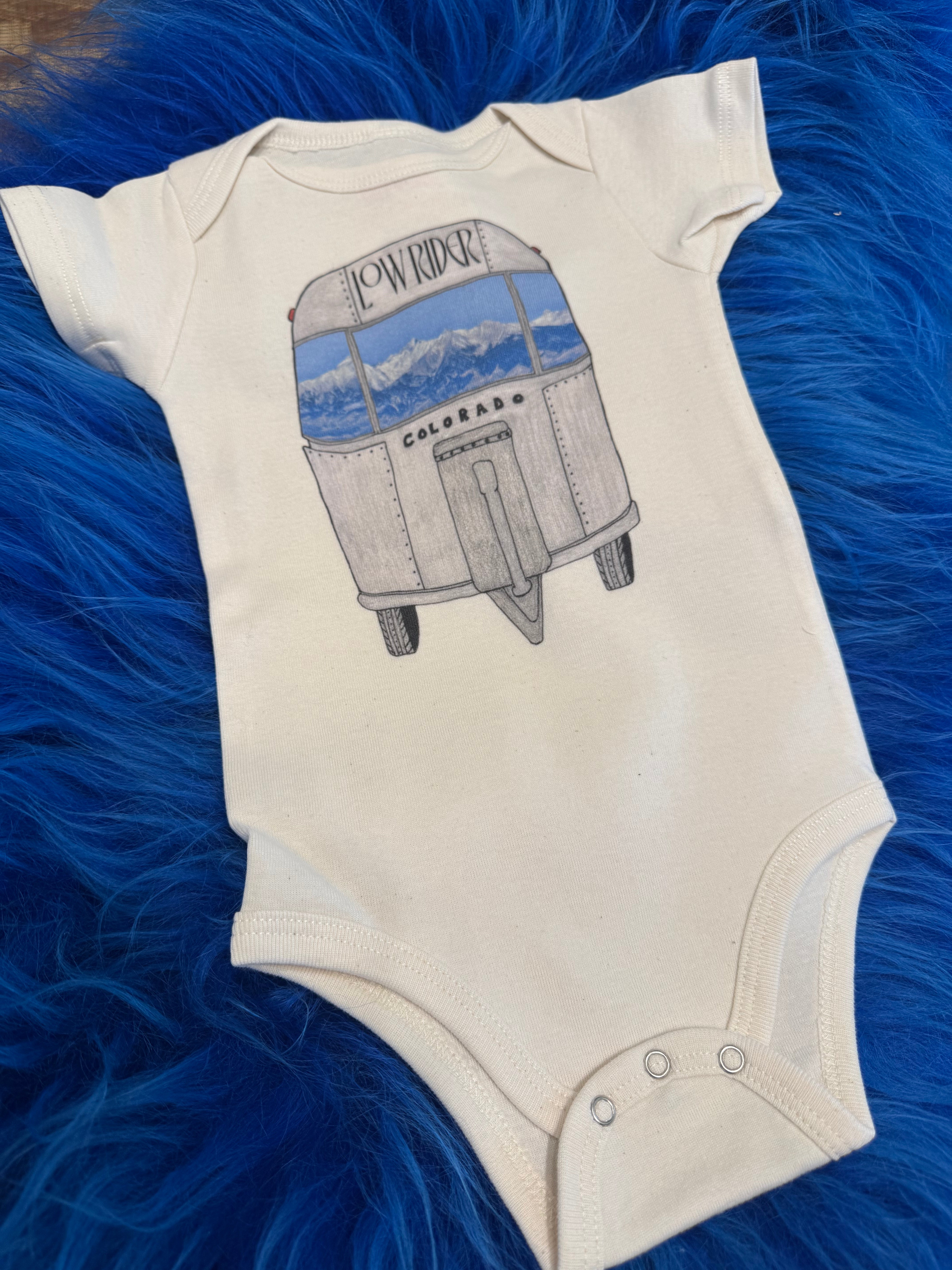 Low Rider Colorado Camper: Organic Onesie