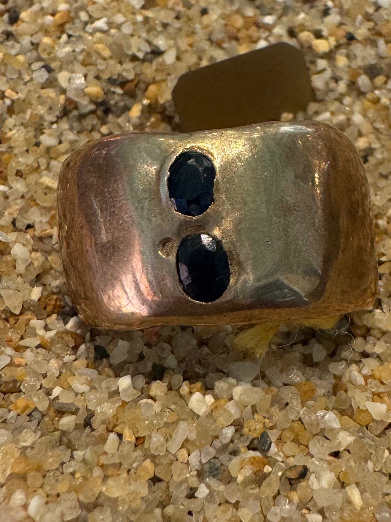2xSapphire Bronze Ring by Carina Schott