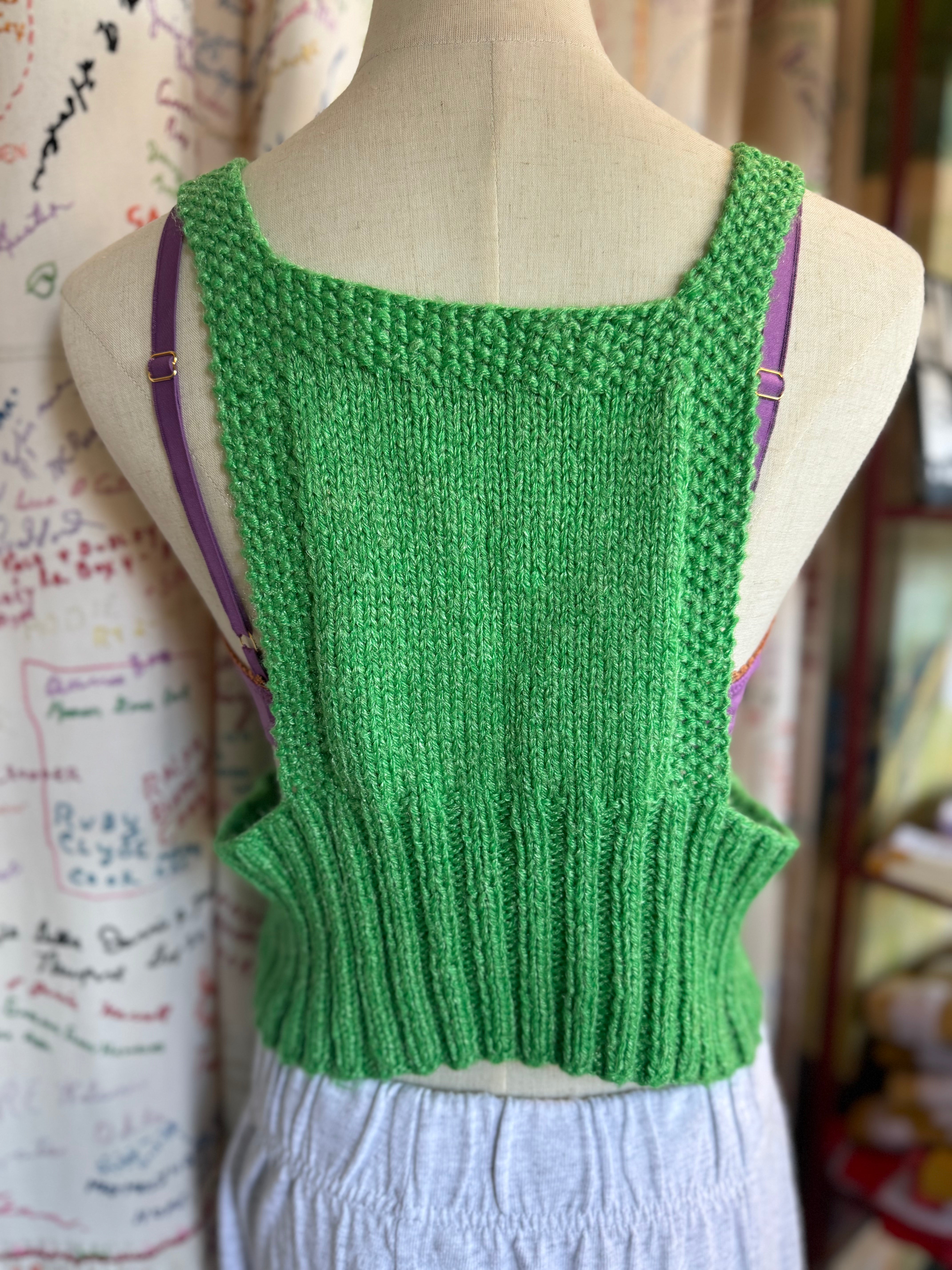 Knitted Halter Overall Top