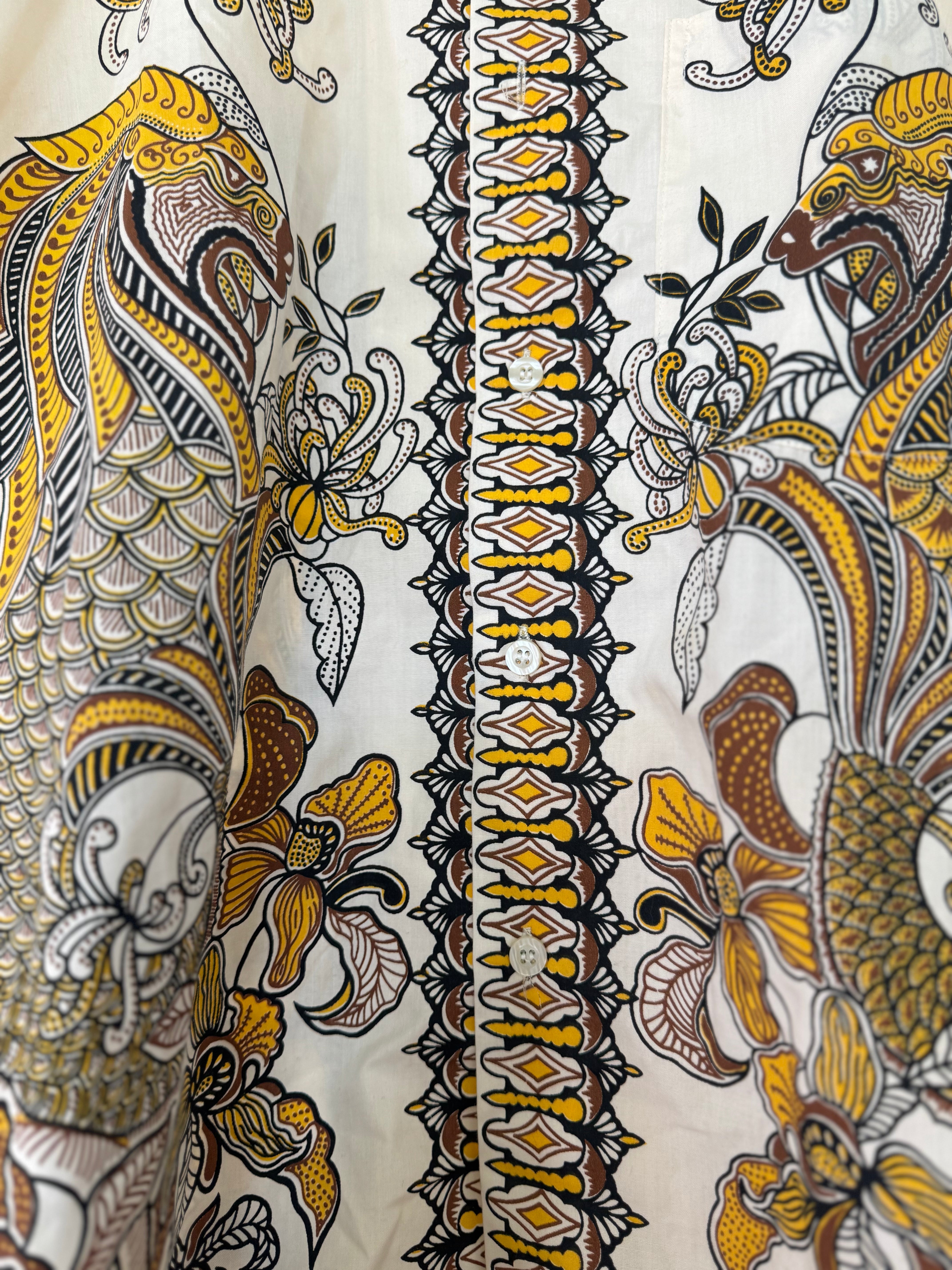 Batik Twin Dragon Camp Shirt