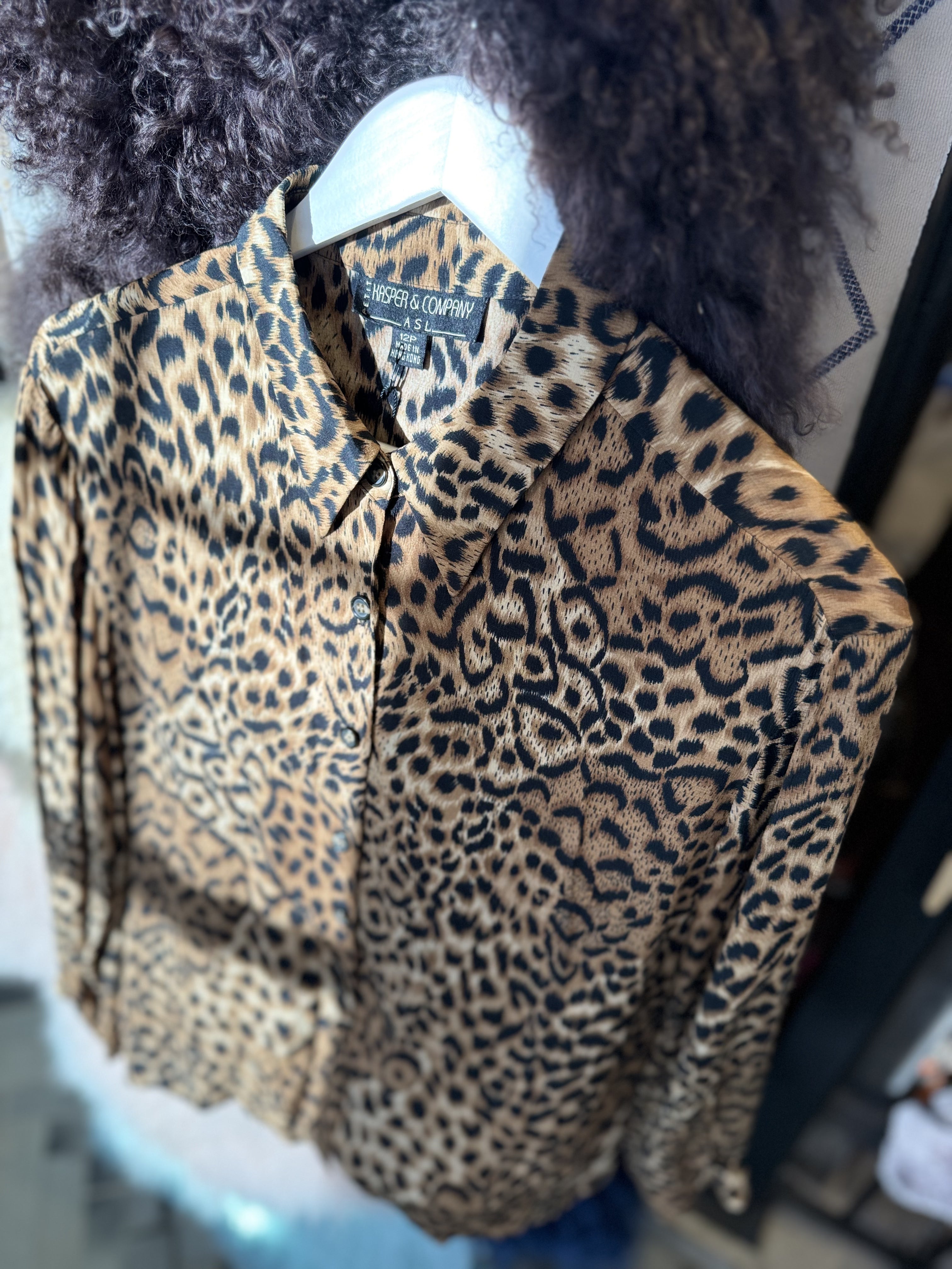 Kasper & Company Leopard Shirt