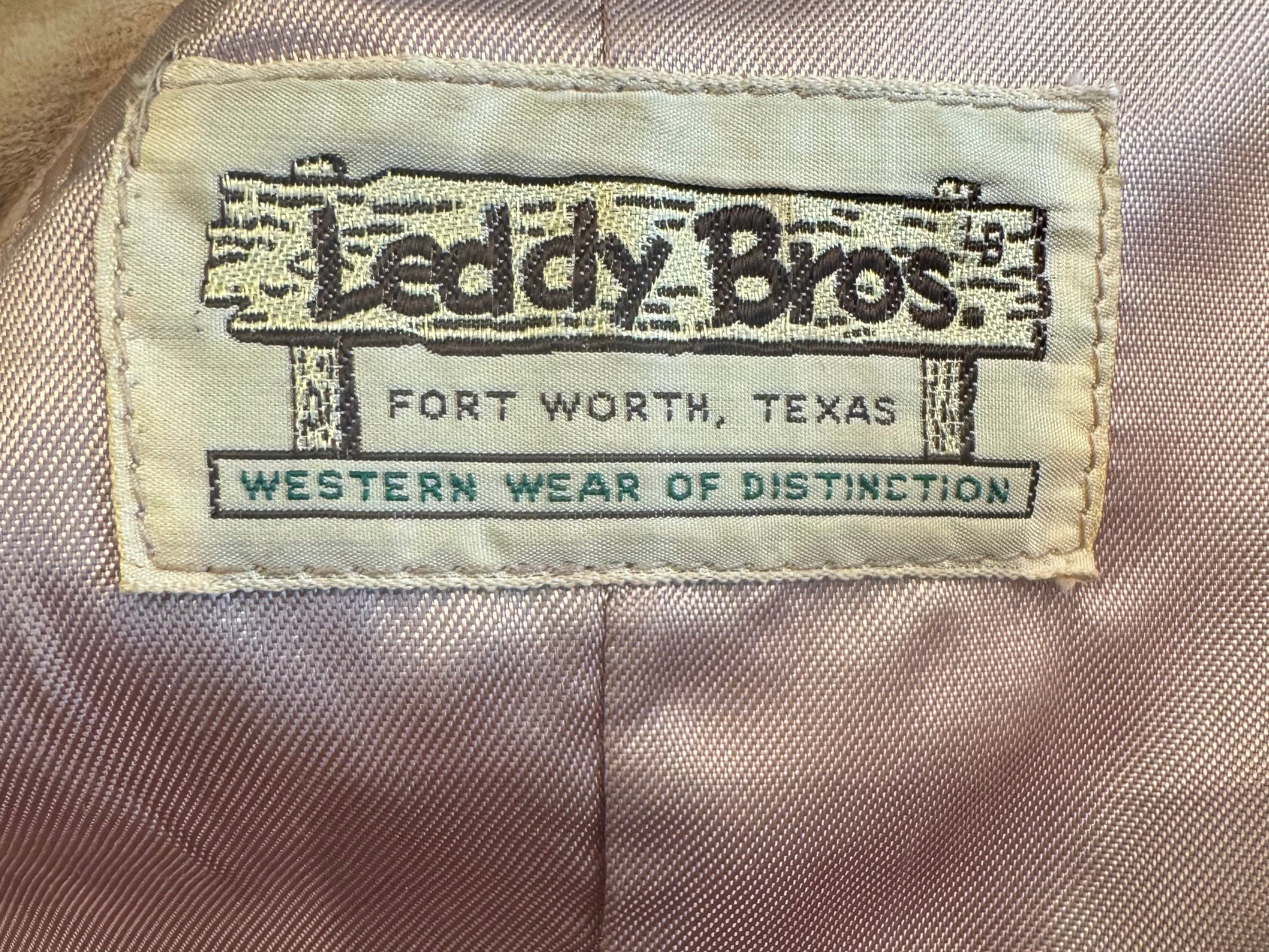 Leddy Bros. Orange Fringe Suede Jacket