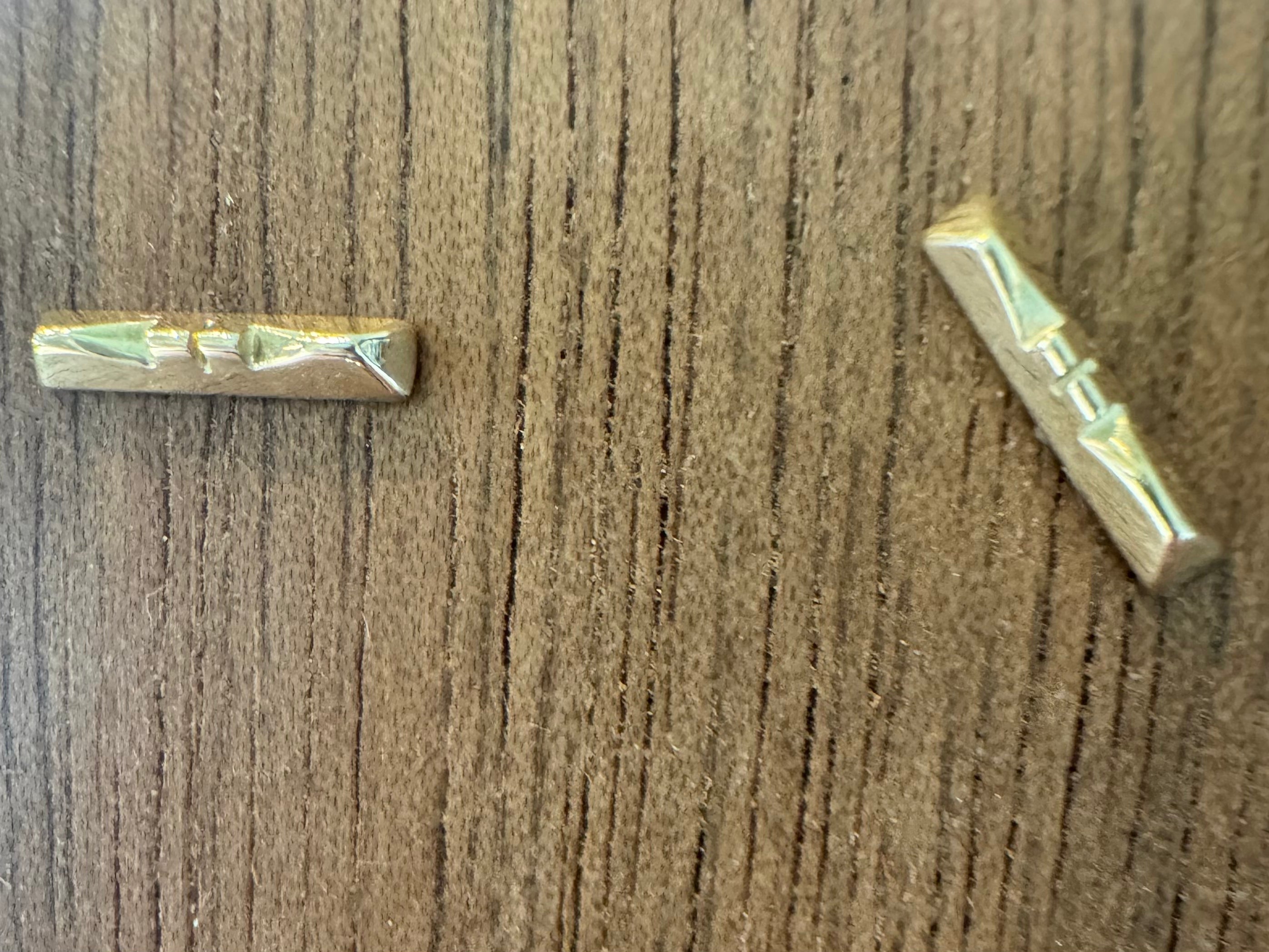 HELENA CARVED BAR EARRINGS by Young In The Mountains