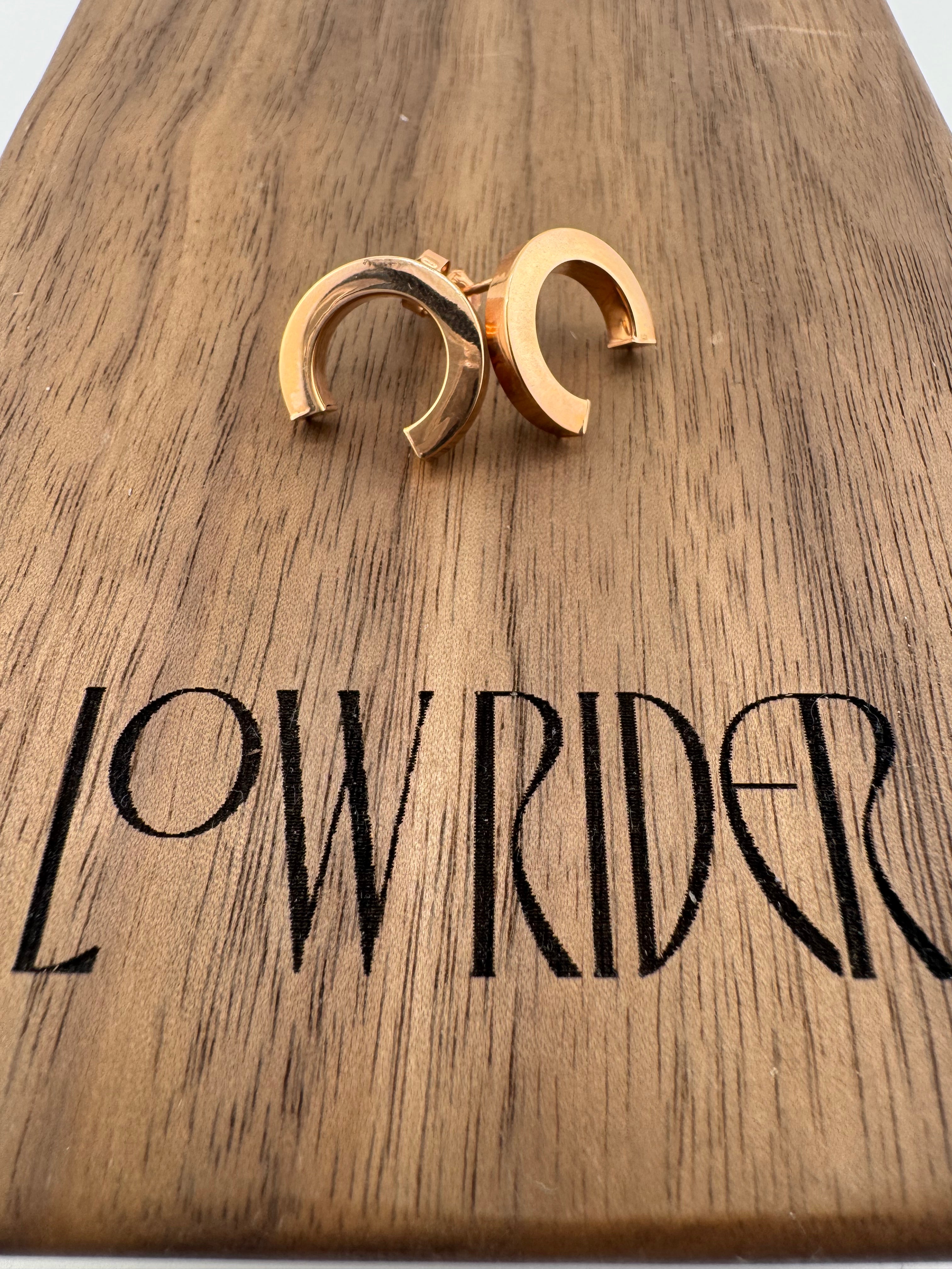 Rose Gold 14k Horseshoe Earrings