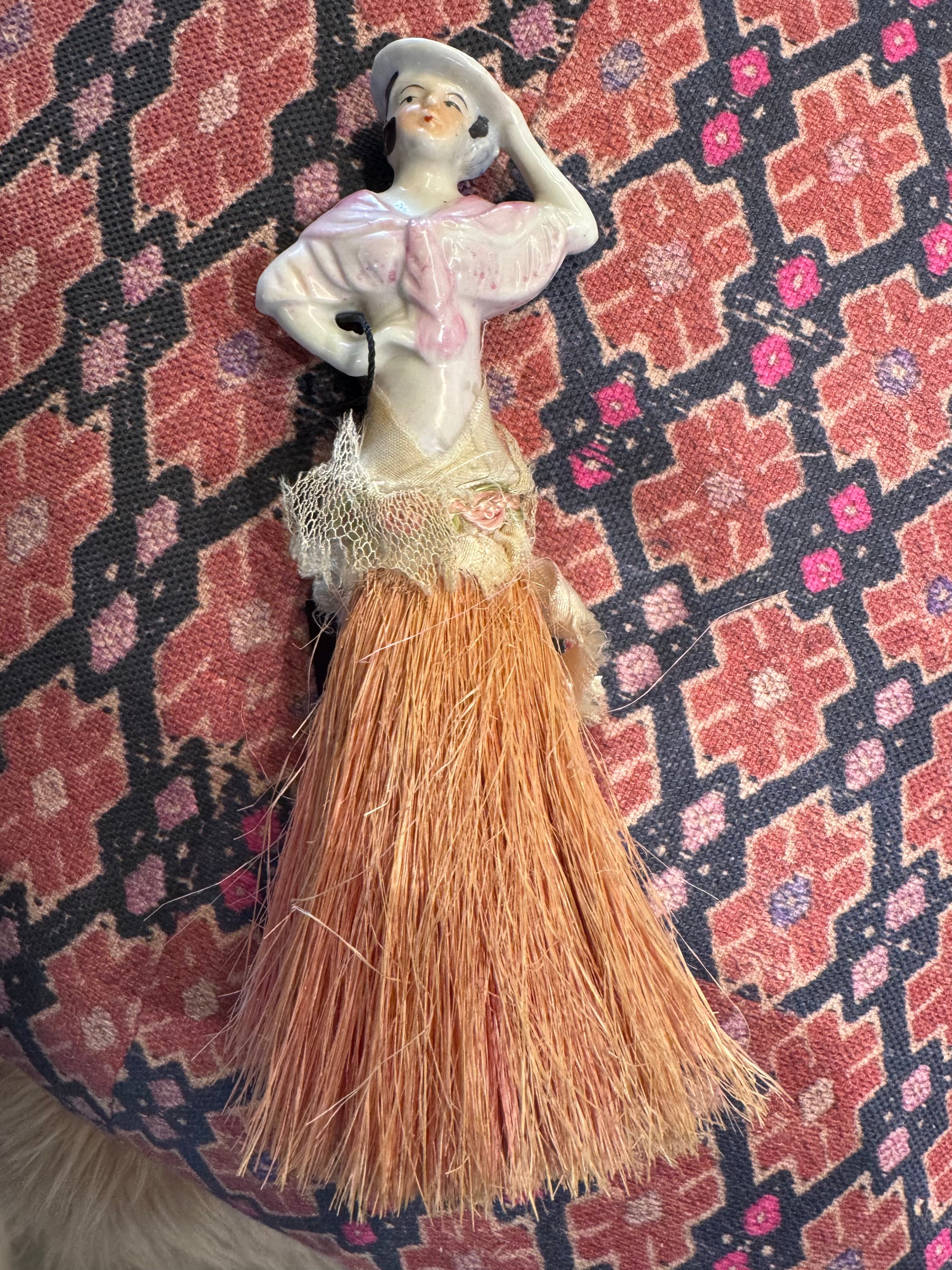 Brush Doll with Hat