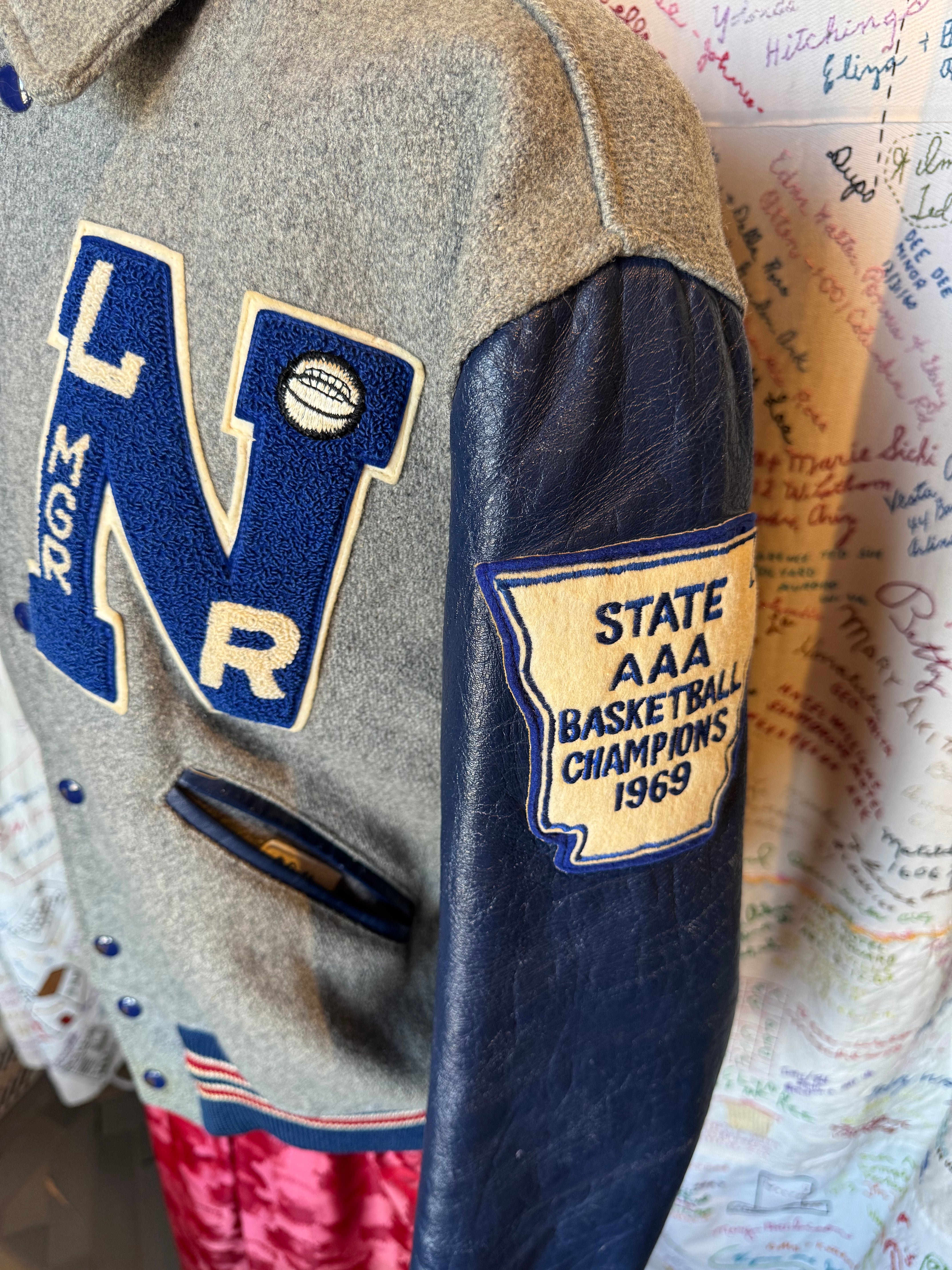 1969 State Basketball Champs Varsity Letter Jacket