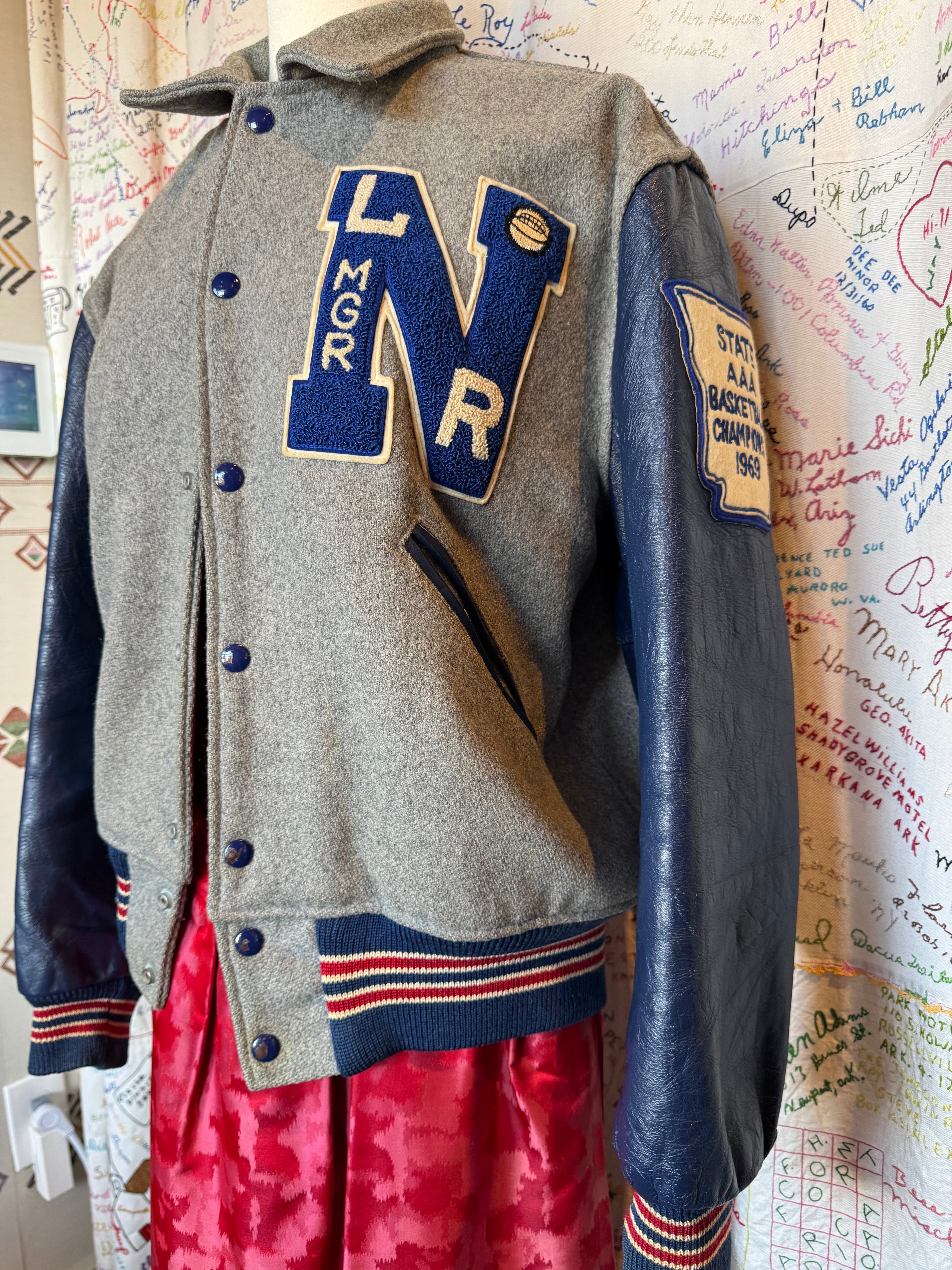 1969 State Basketball Champs Varsity Letter Jacket