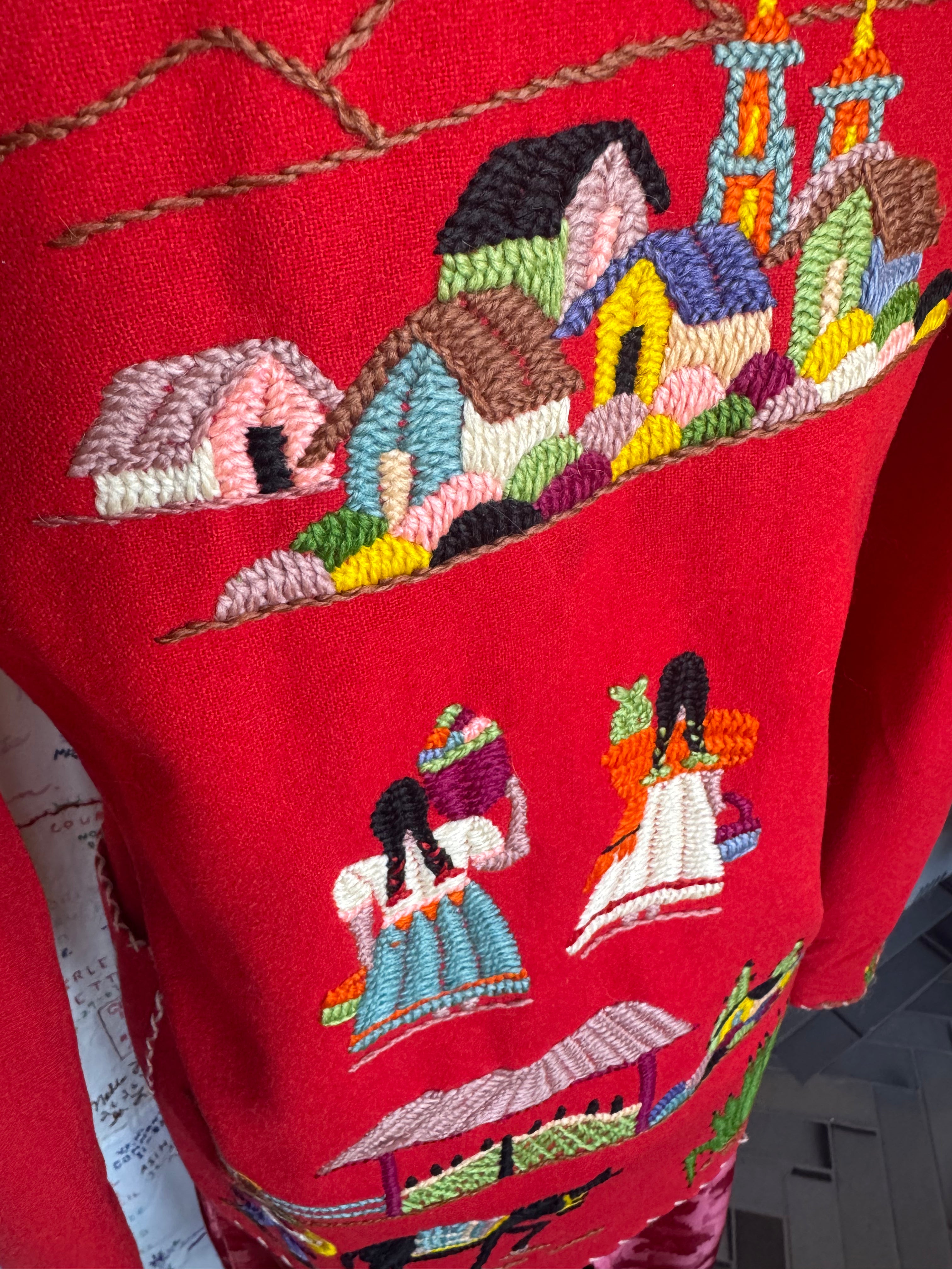 esc. Mexican Tourist Jacket Hand Stitched