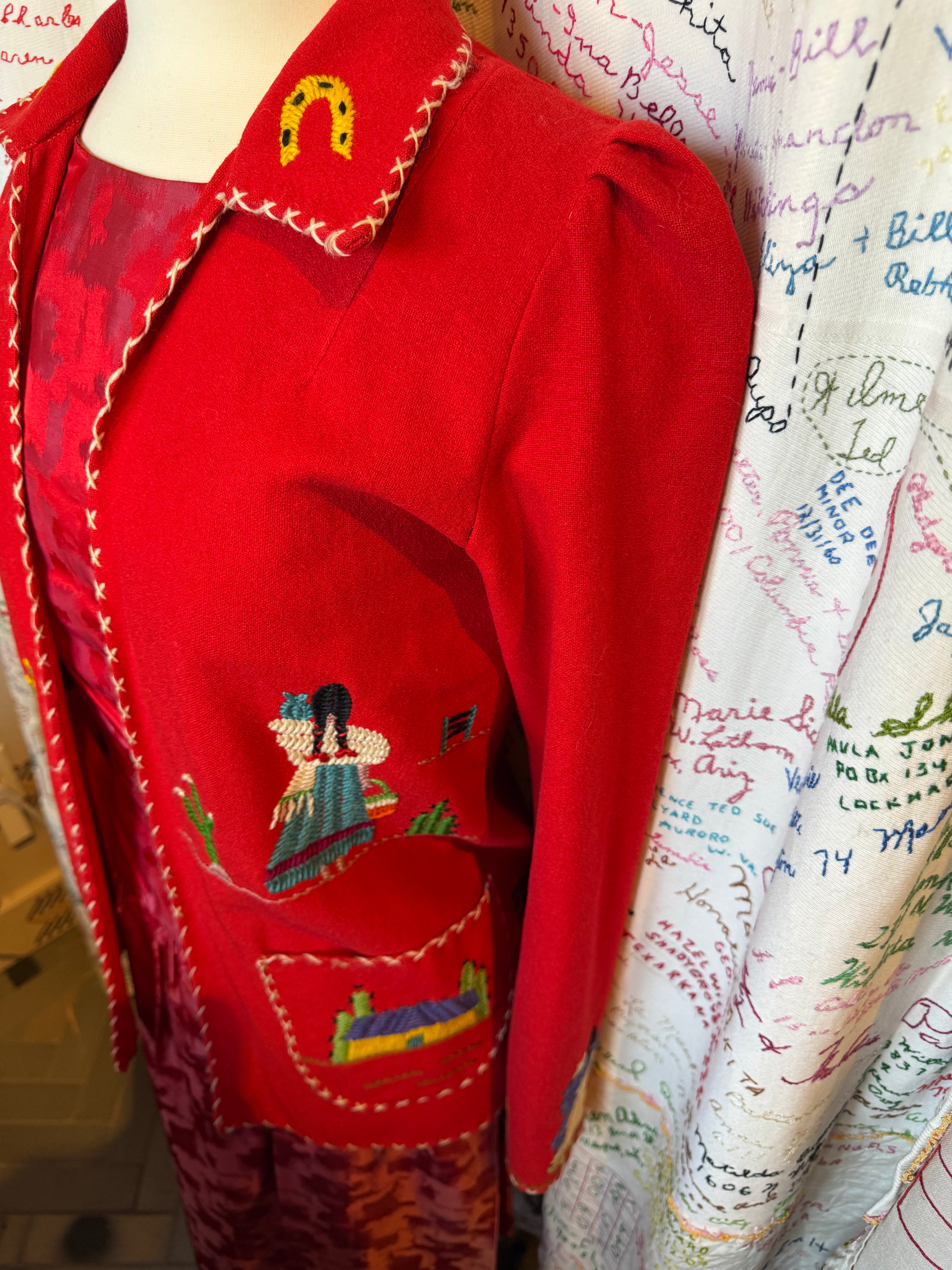 esc. Mexican Tourist Jacket Hand Stitched