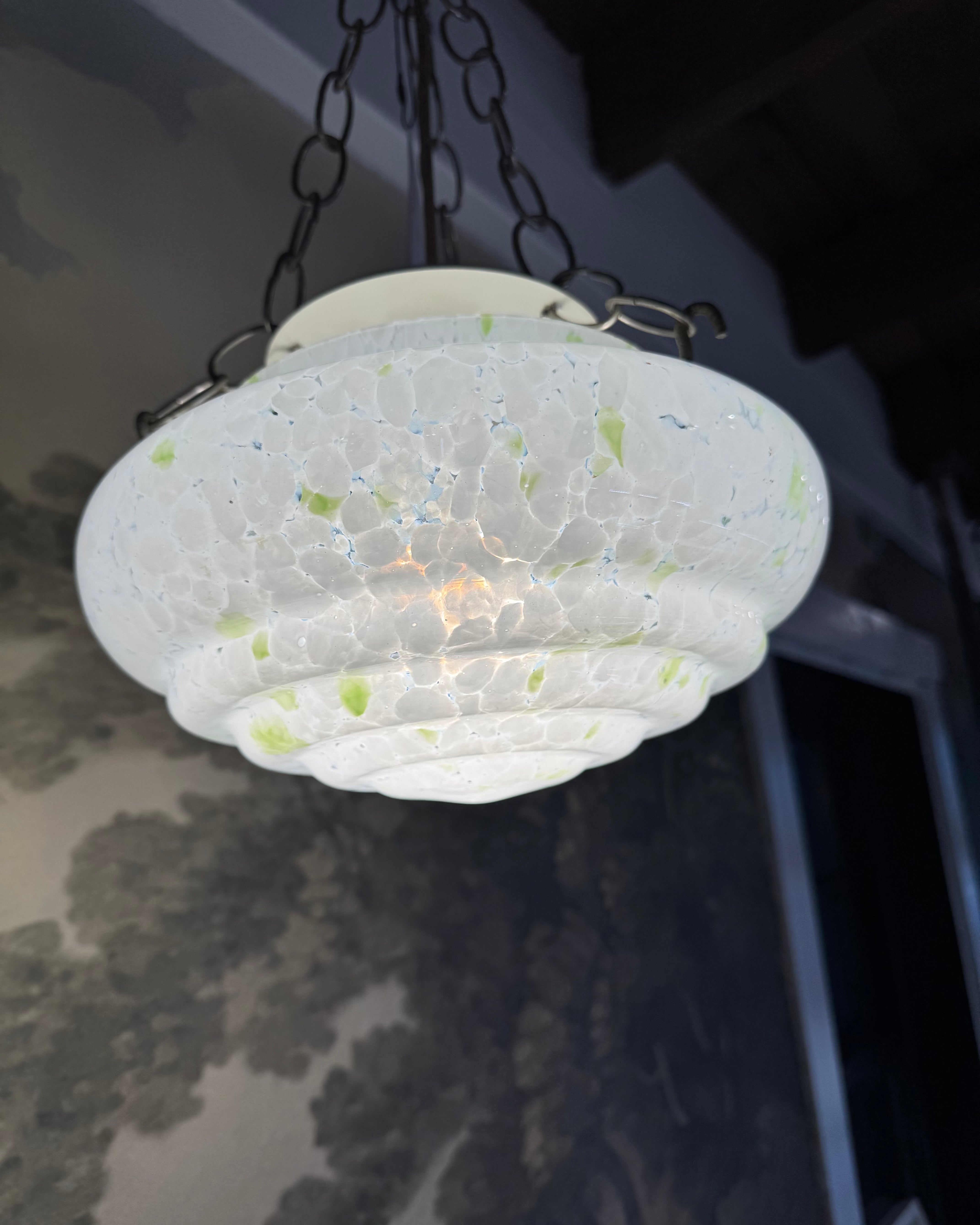 Hand-Blown Glass Pendant Light