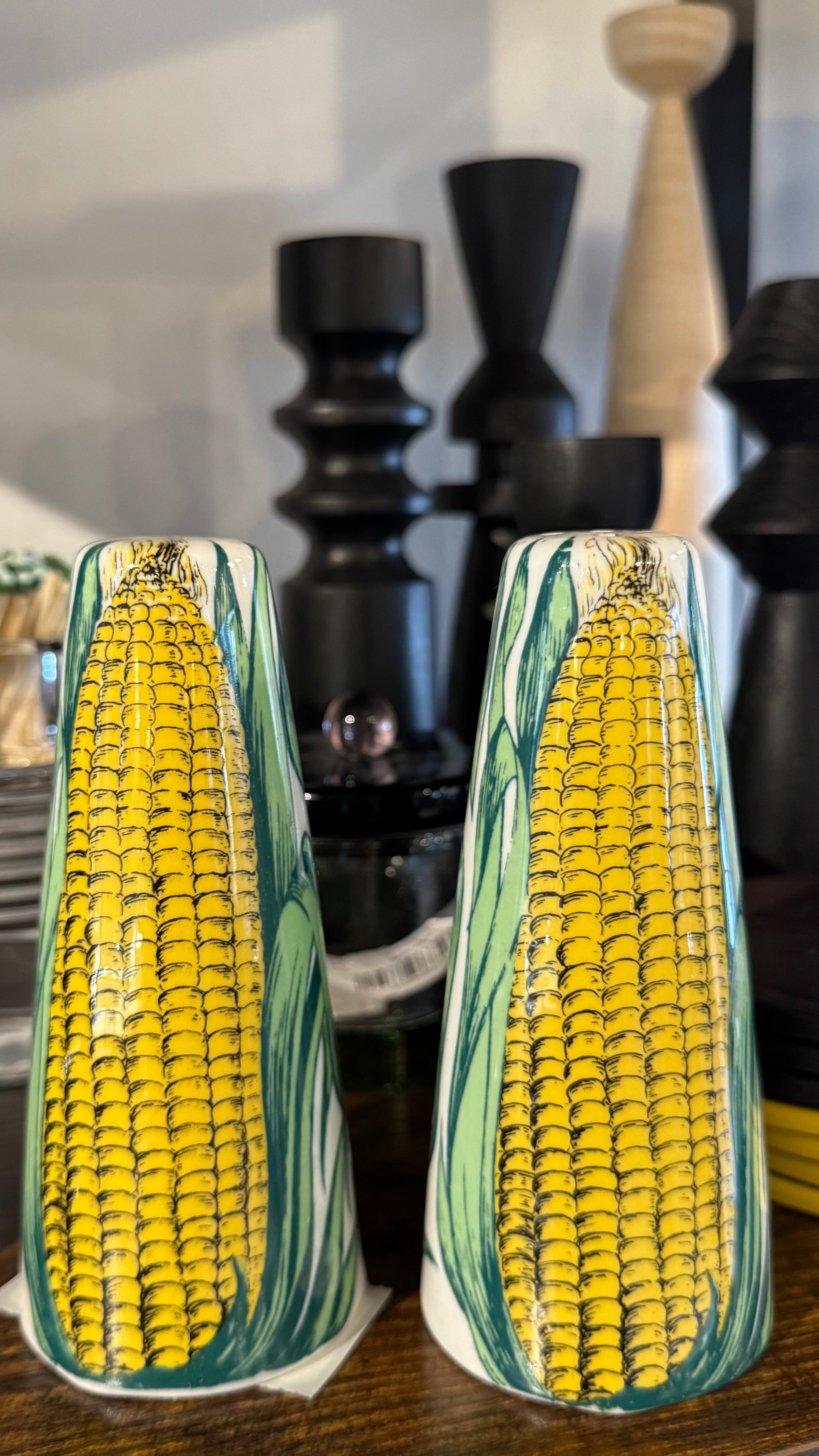 Corn Cob Salt & Pepper Shakers