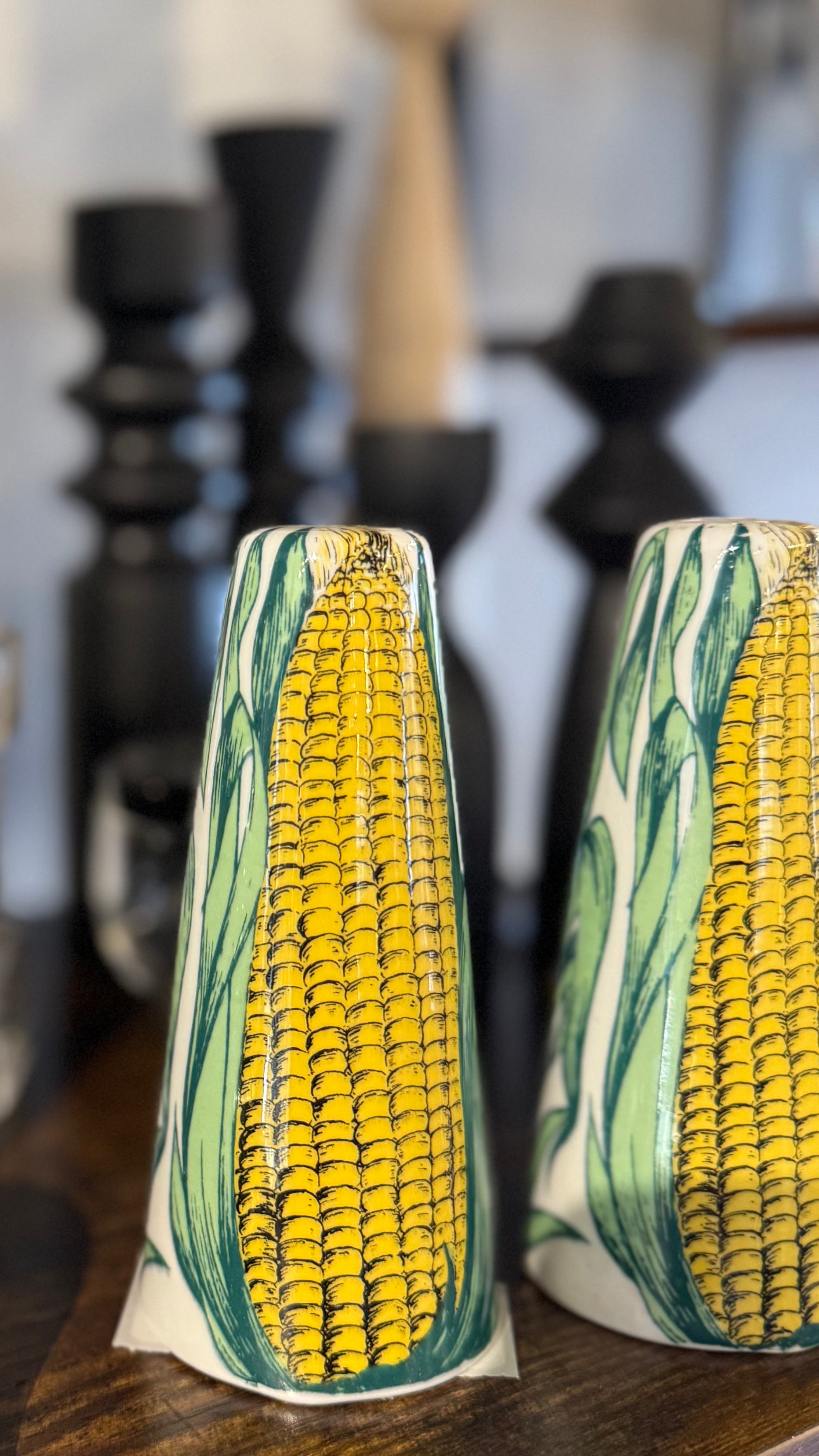 Corn Cob Salt & Pepper Shakers