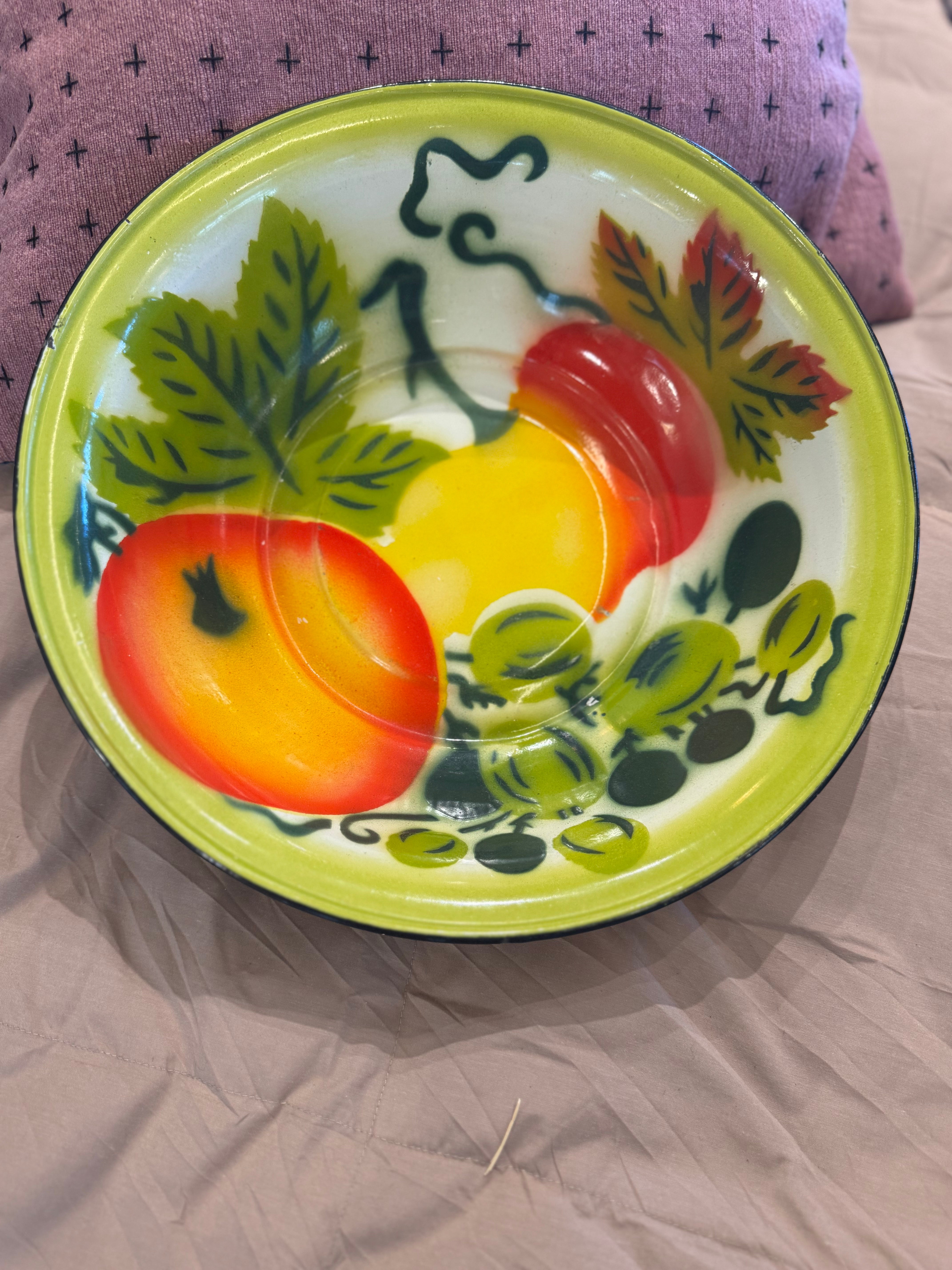 esc. Enamelware Colorful Bowl