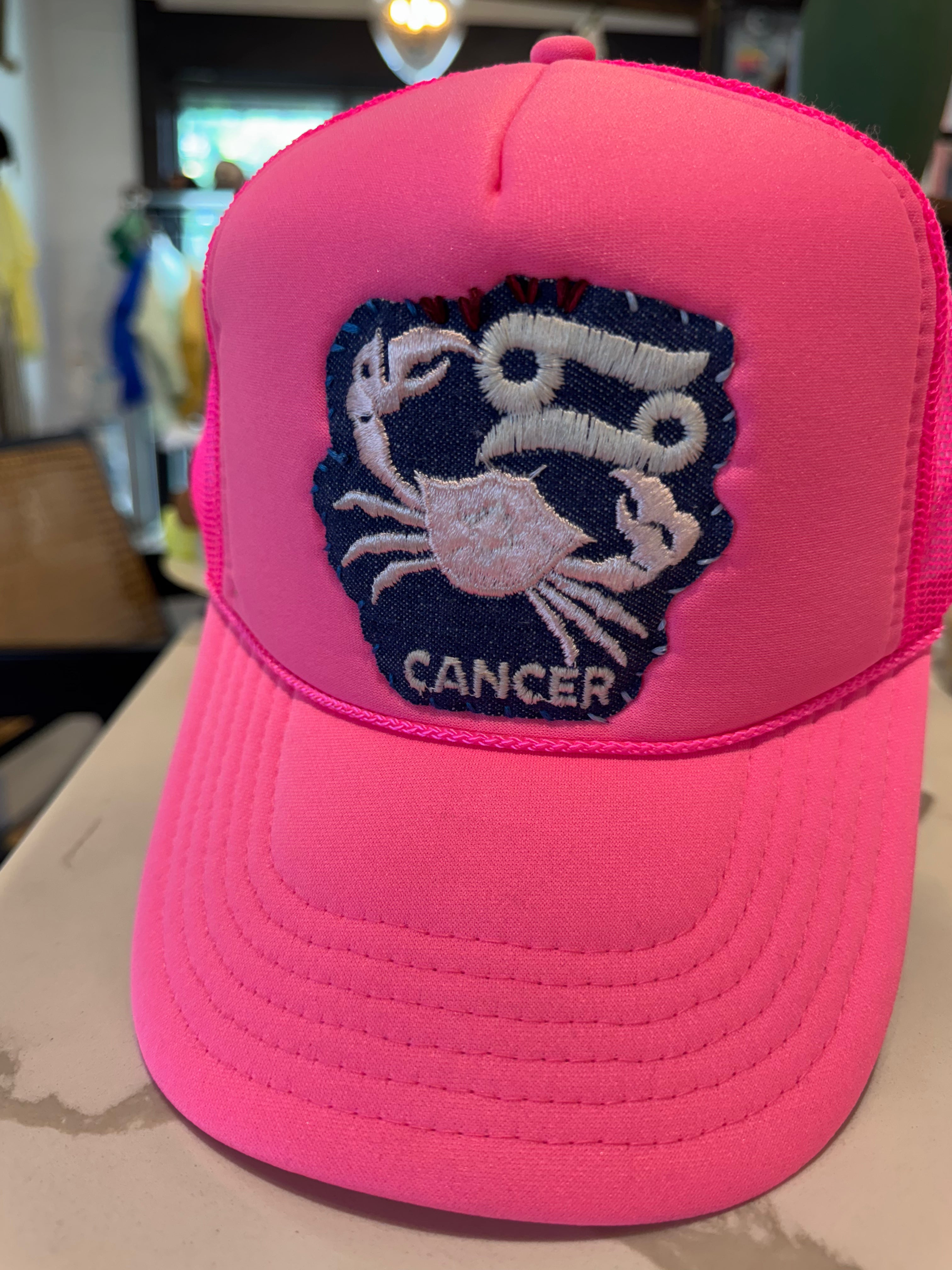 Custom Trucker Hat by Low Rider "Cancer 69"