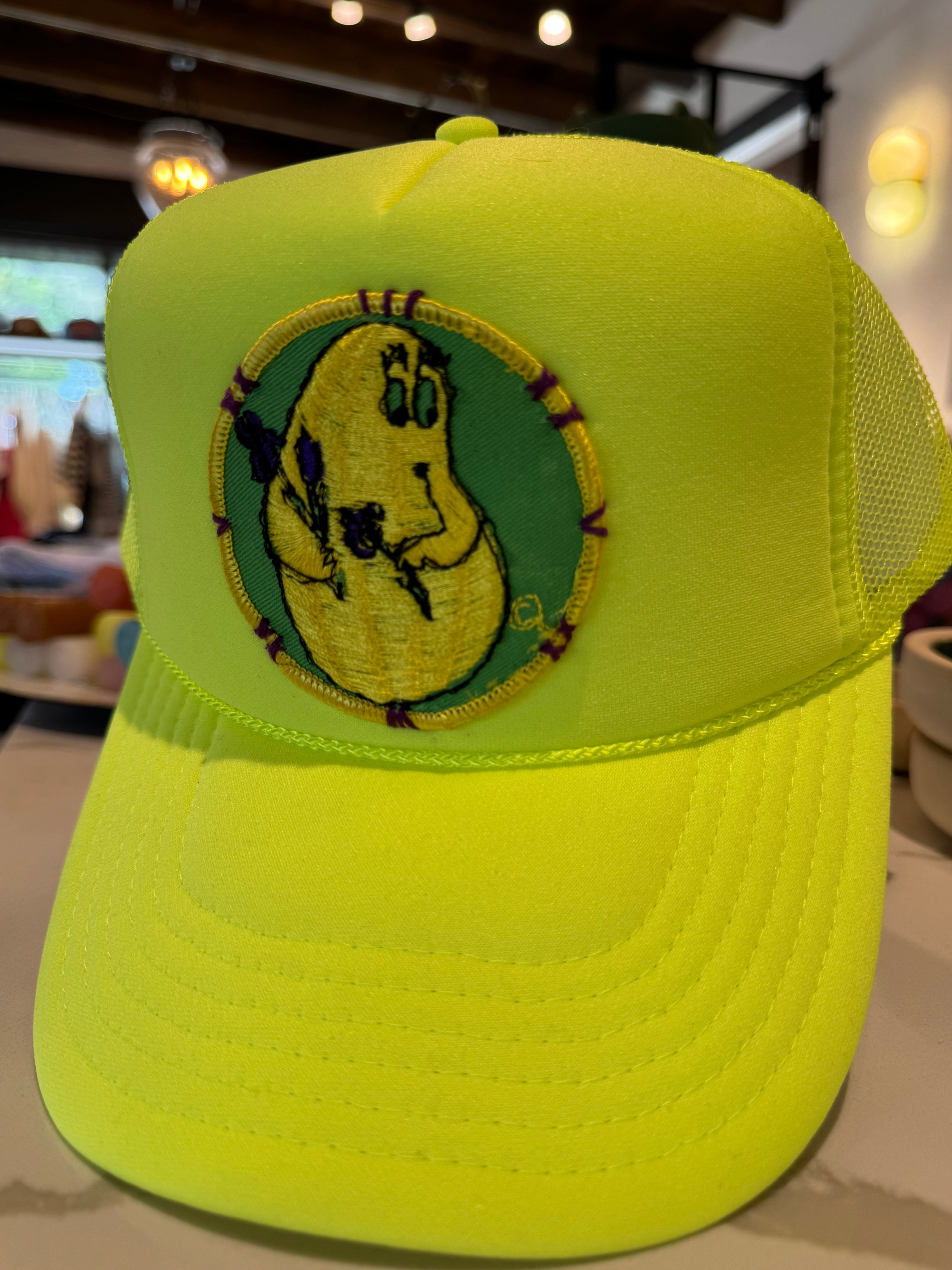 Custom Trucker Hat by Low Rider "Iris Blob"