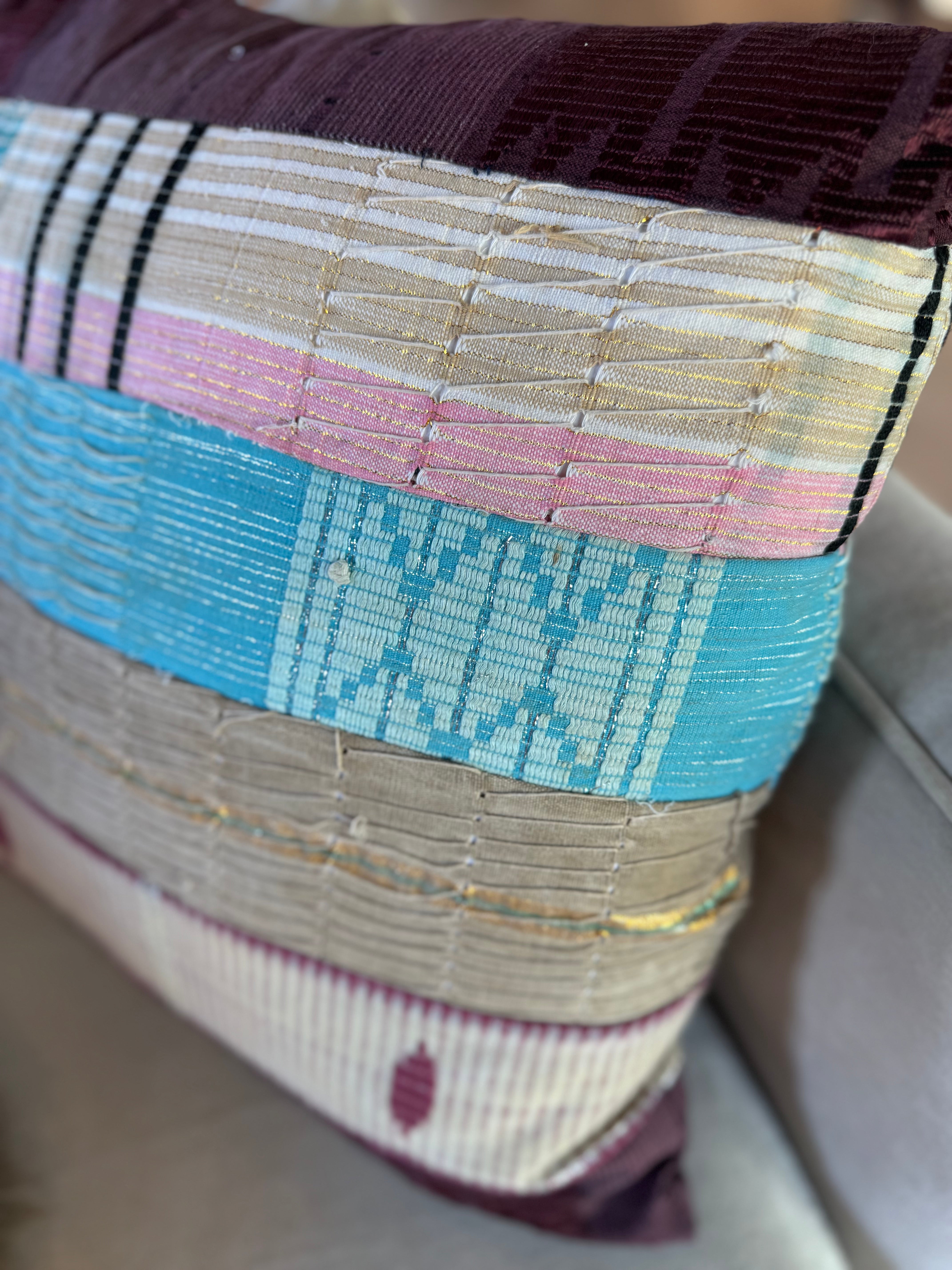 esc. kente cloth pillow 19x19