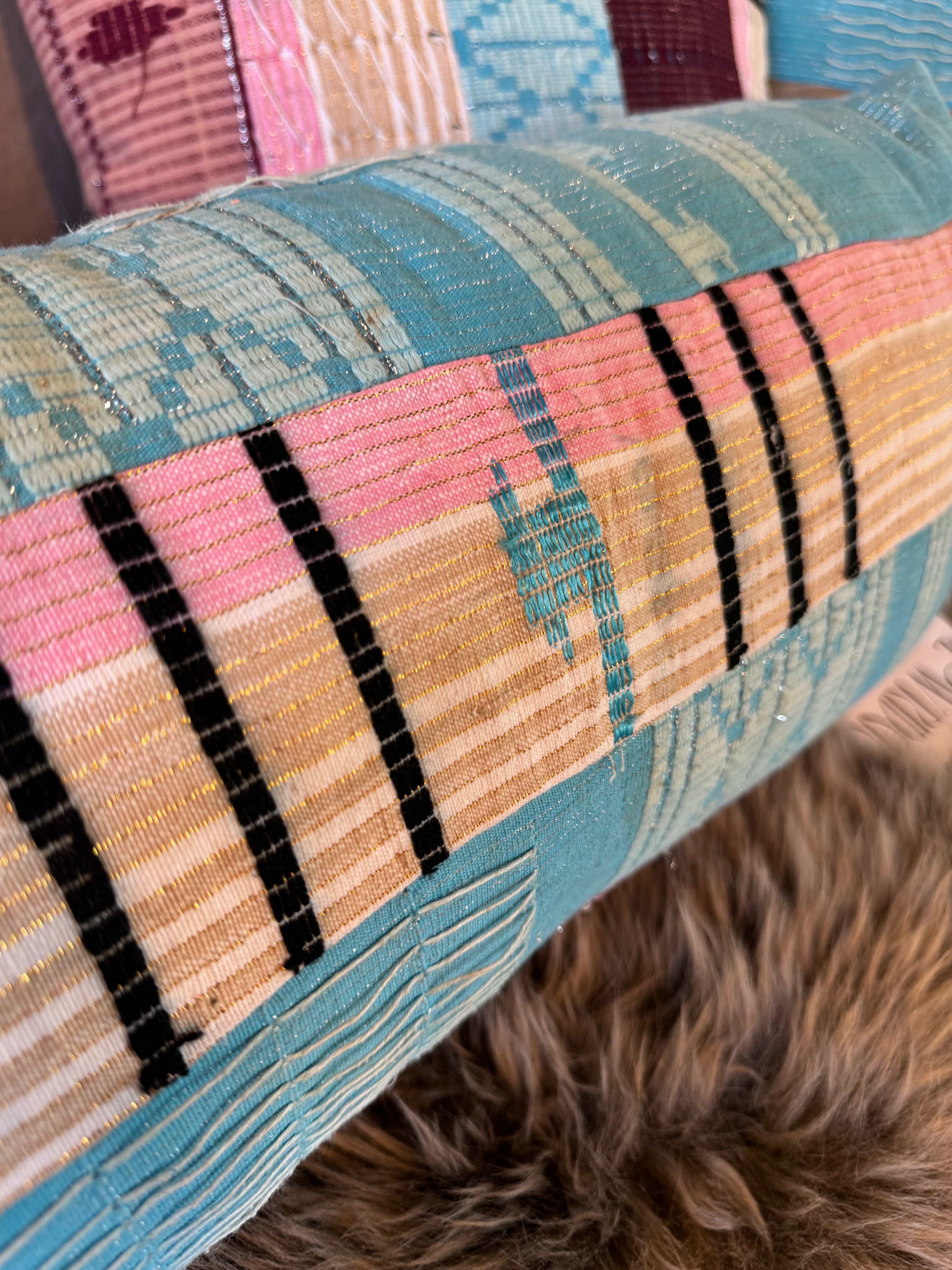 esc. kente cloth 27x10 lumbar