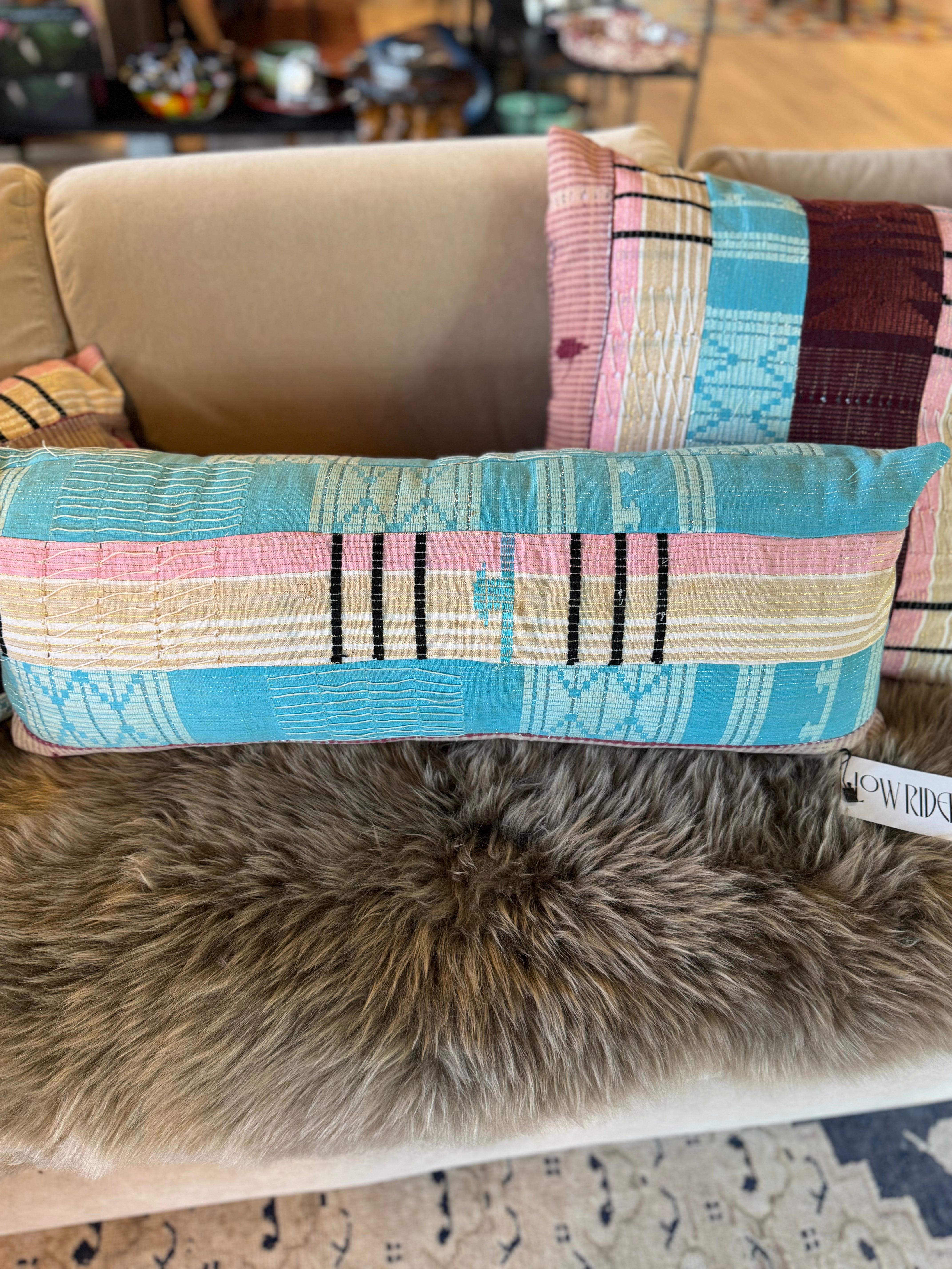 esc. kente cloth 27x10 lumbar
