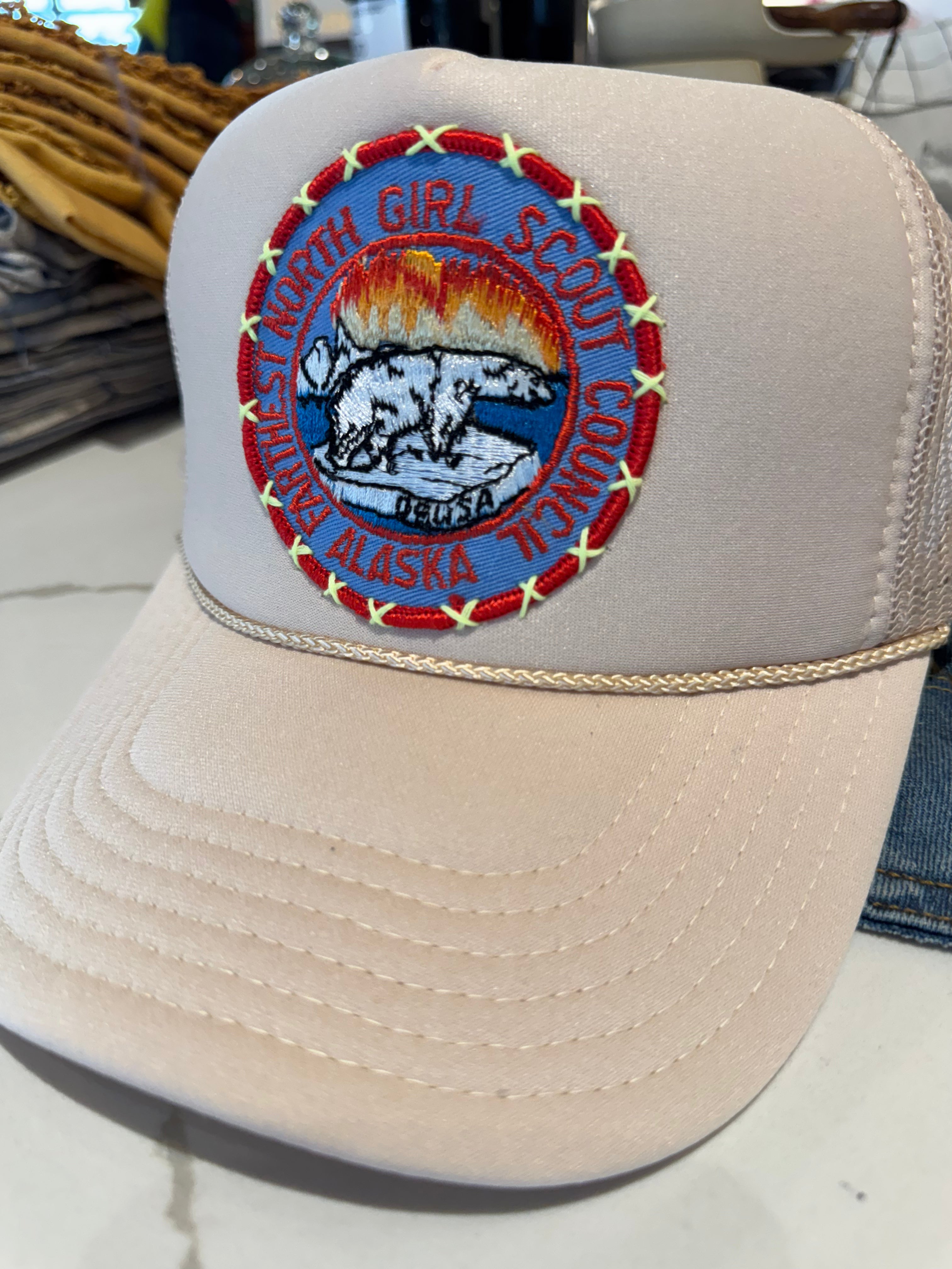 Custom Trucker Hat by Low Rider "Alaska Girl Scouts"