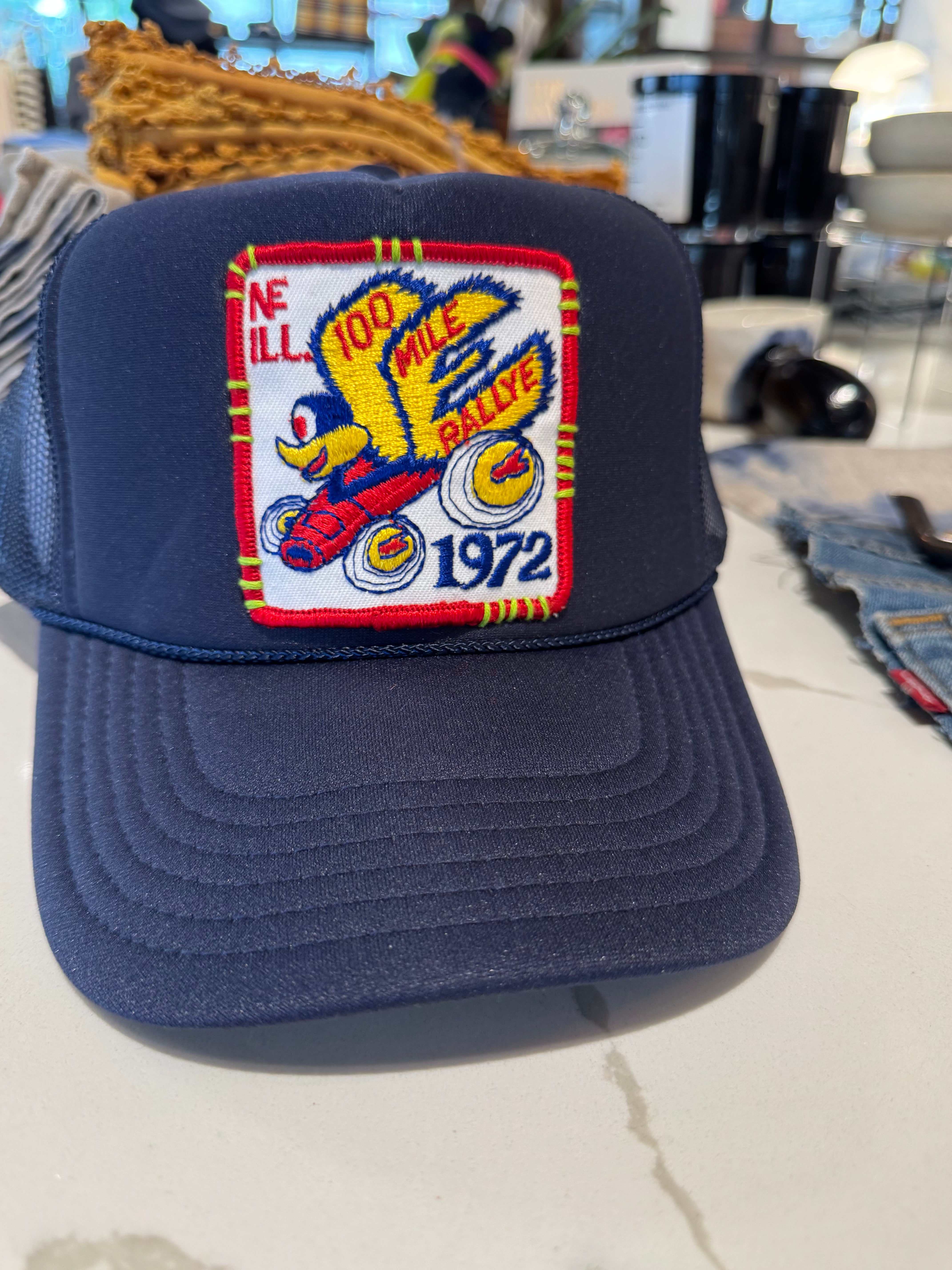 Custom Trucker Hat by Low Rider "1972 100 Mile Rallye"