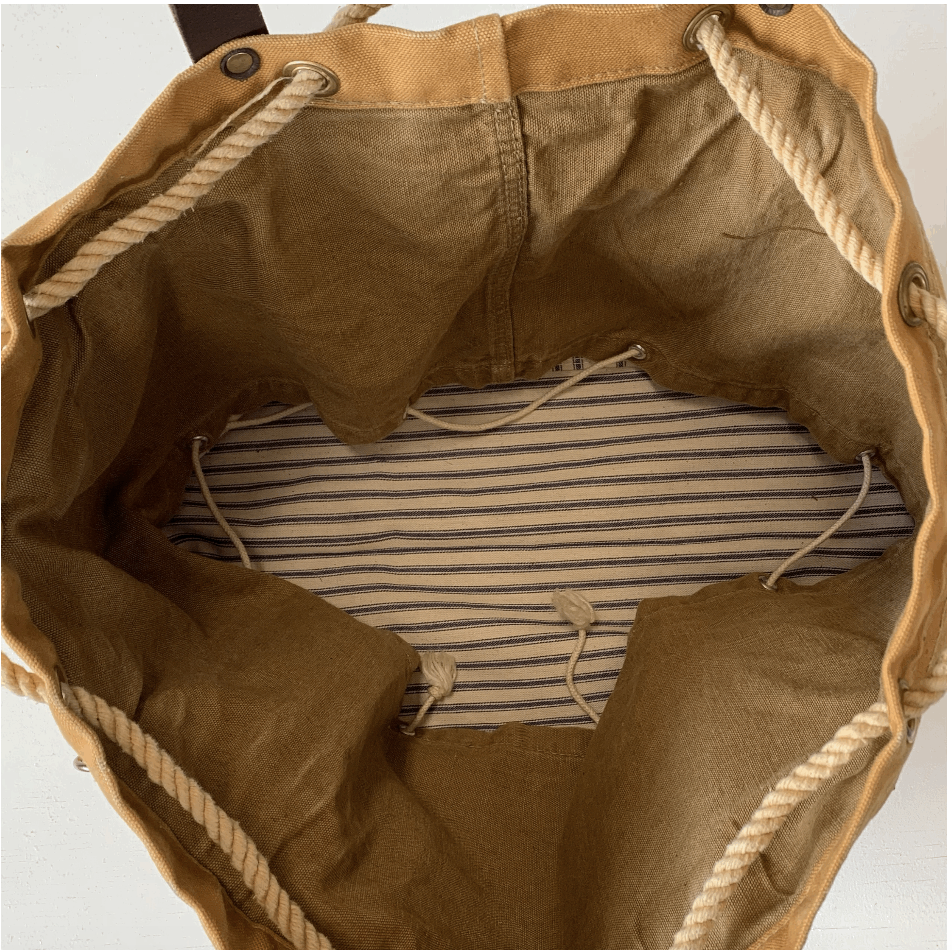 by elke WWII Canadian Canvas Drawstring Tote