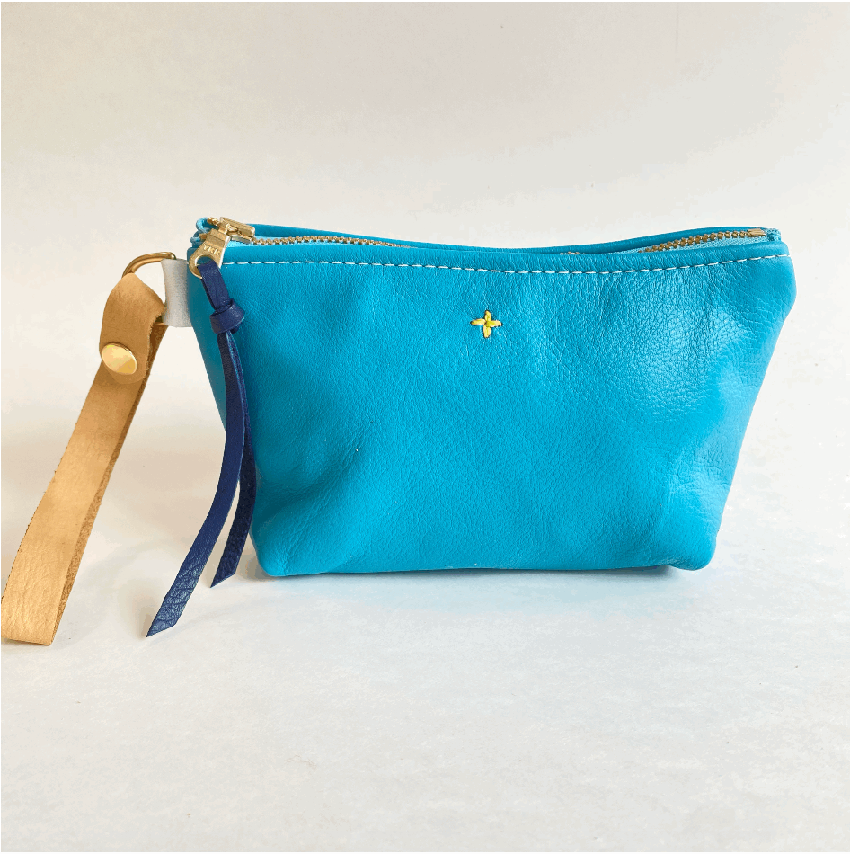 by elke Medium Pouch-Turquoise