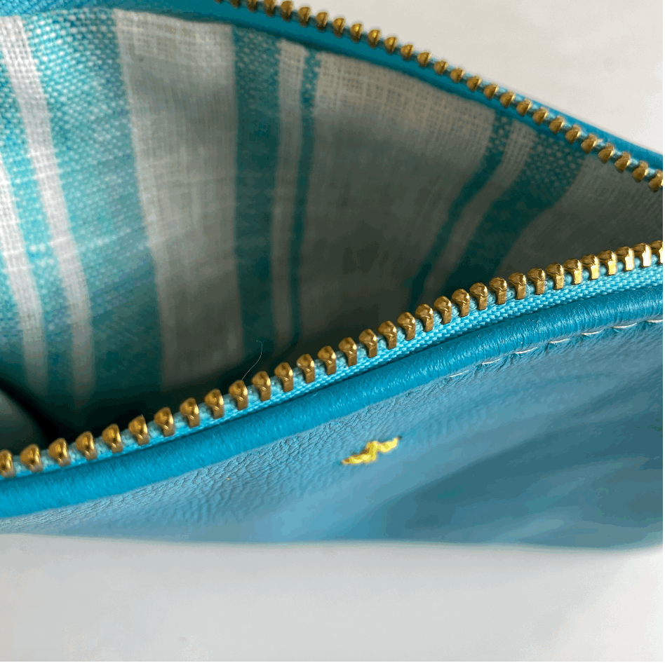 by elke Medium Pouch-Turquoise