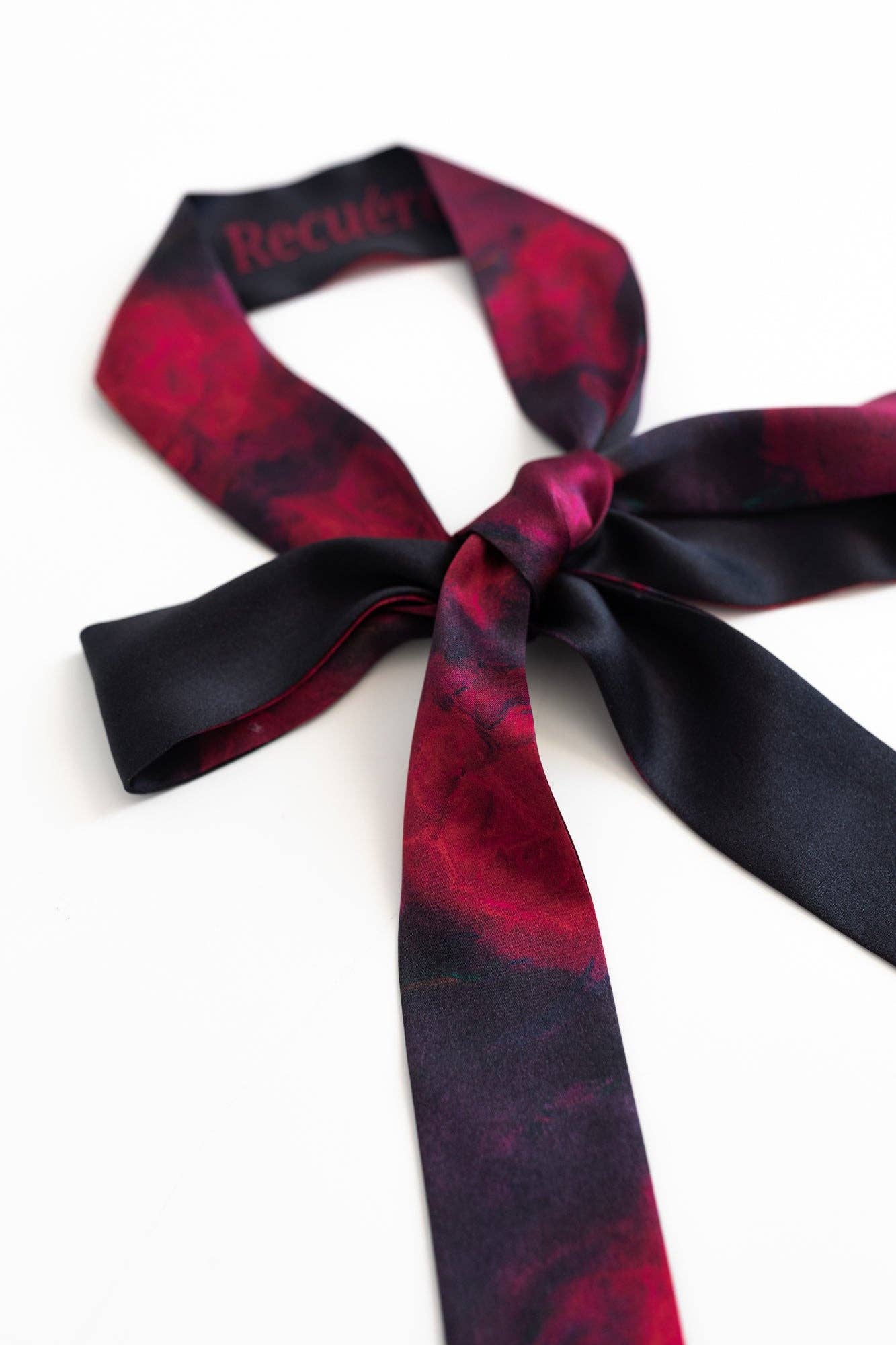 La Rosa Silk Skinny Scarf