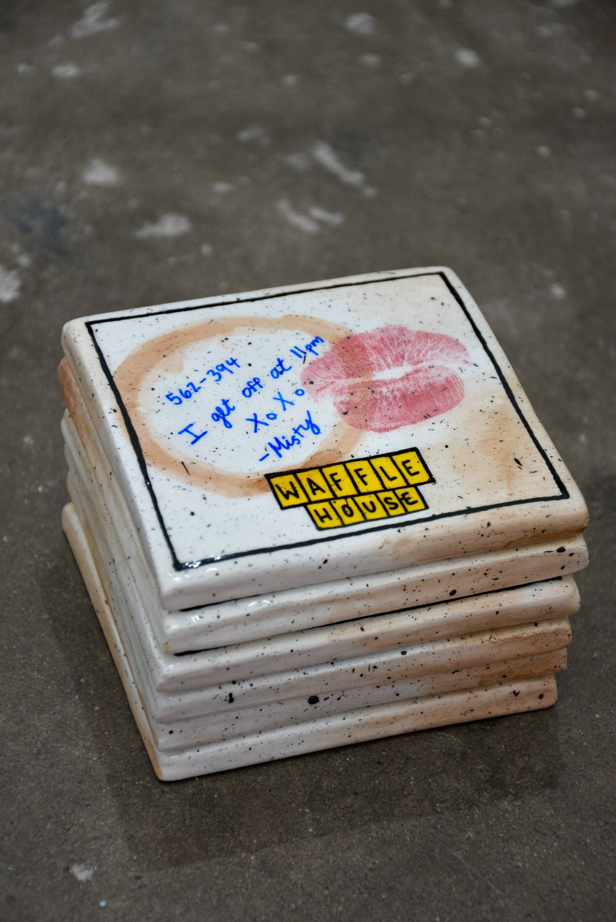 WAFFLE HOUSE-INSPIRED "USED NAPKIN" COASTER
