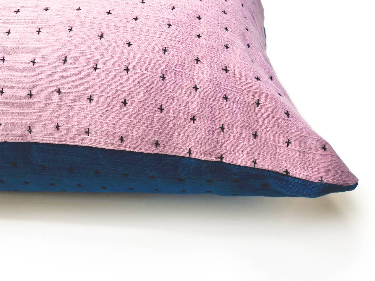 Organic Cotton and Hand Stitched Indigo Pillow